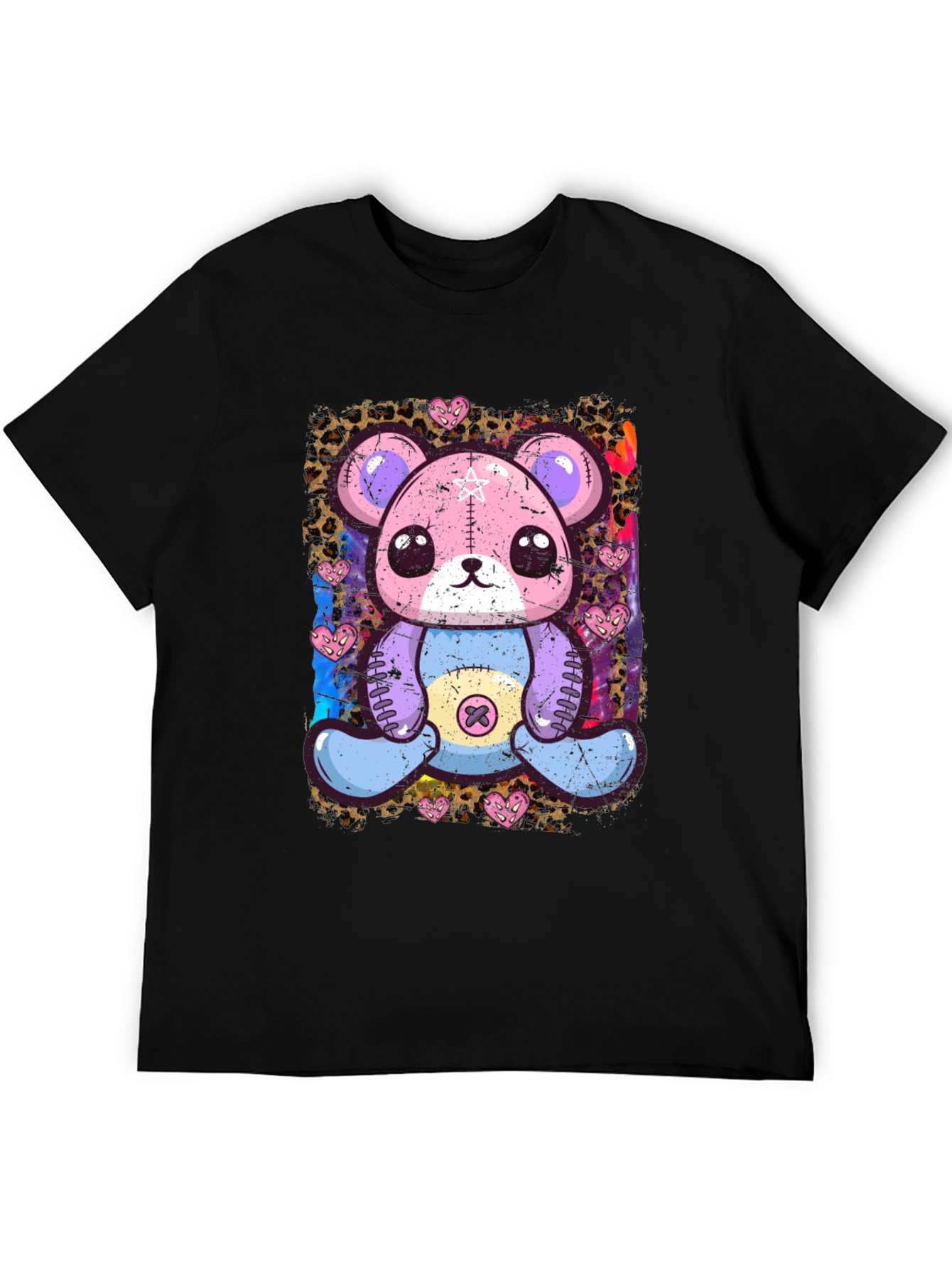 Cute Pastel Goth Teddy Bear Graphic T-Shirt