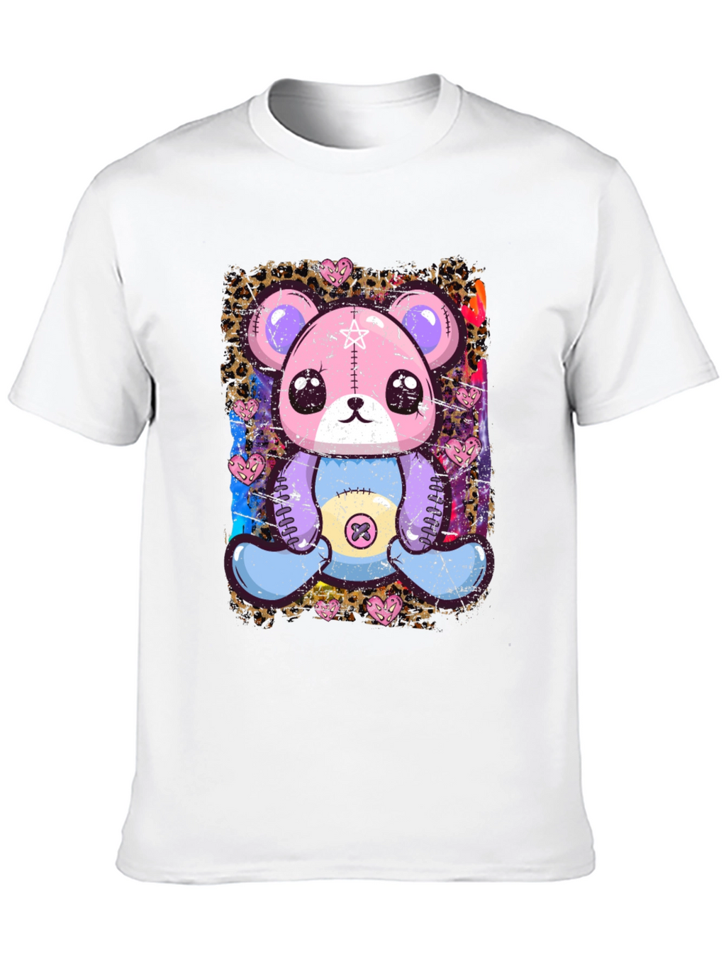 Cute Pastel Goth Teddy Bear Graphic T-Shirt
