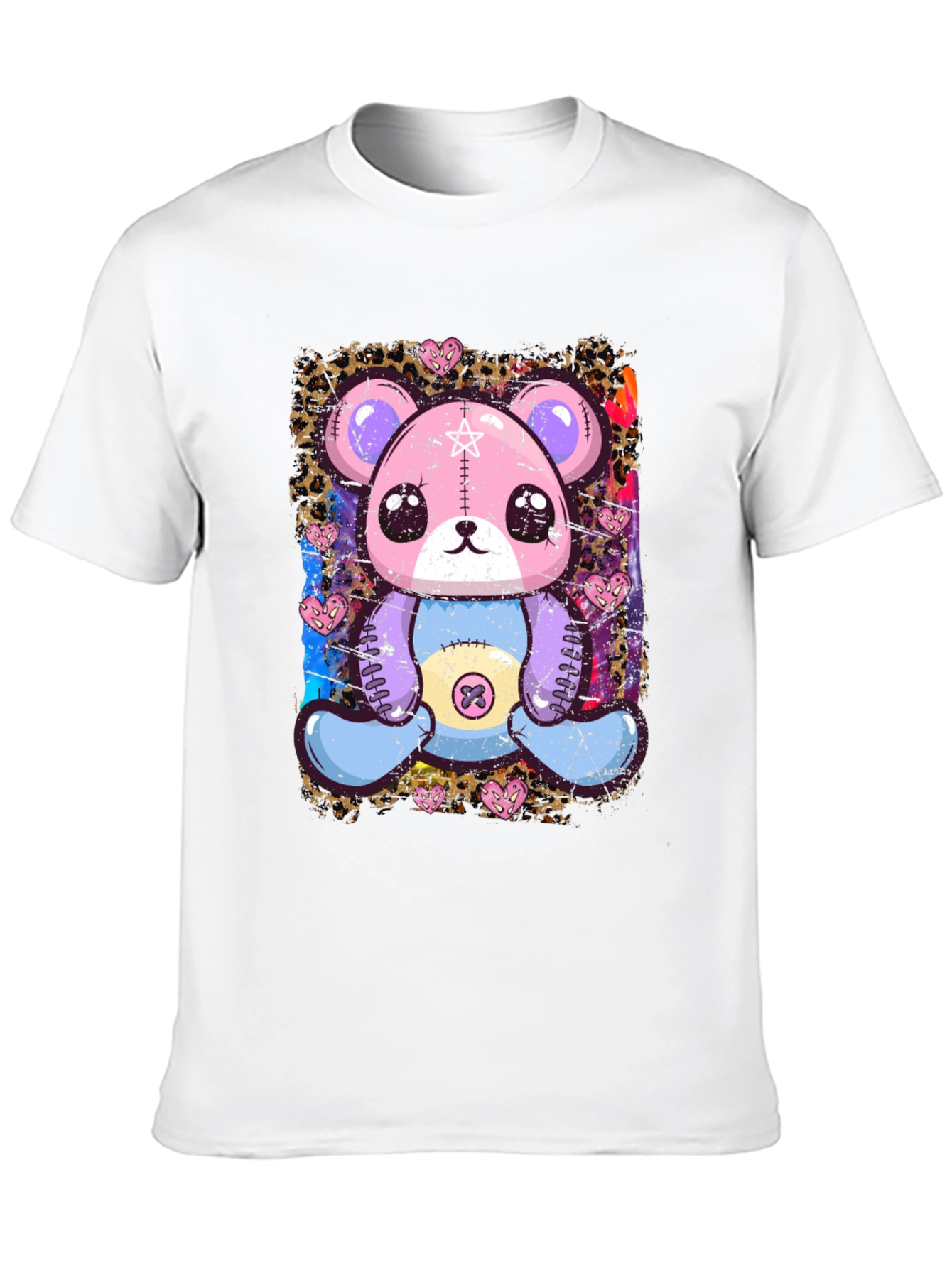 Cute Pastel Goth Teddy Bear Graphic T-Shirt