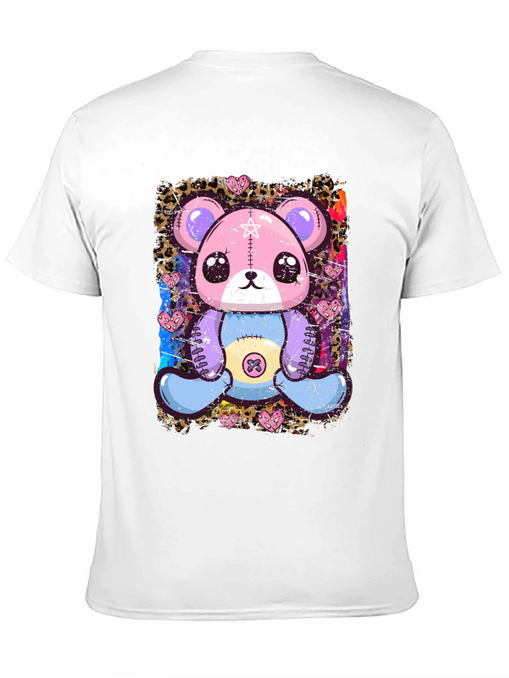 Cute Pastel Goth Teddy Bear Graphic T-Shirt