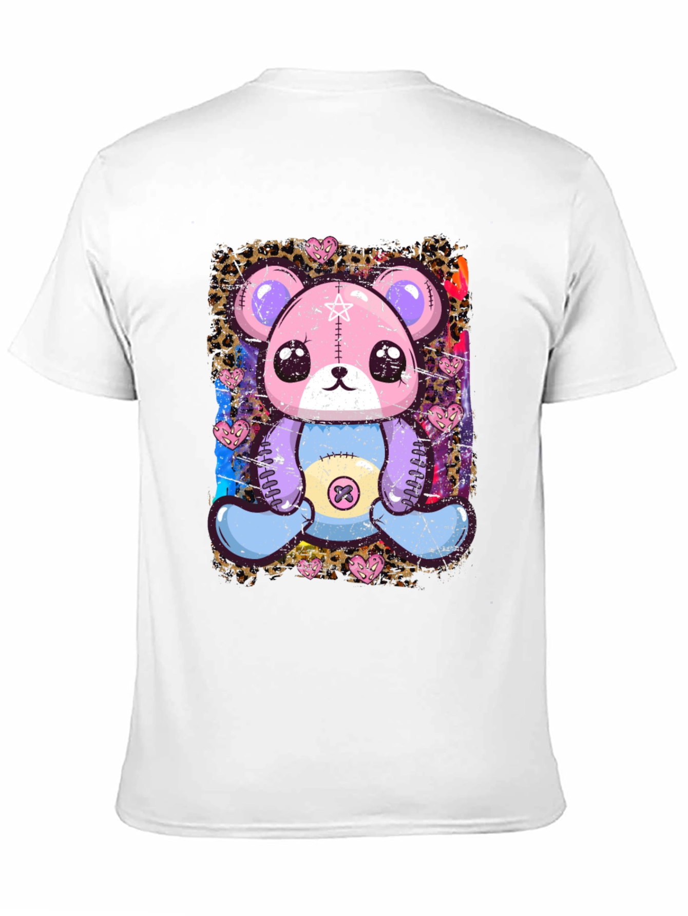 Cute Pastel Goth Teddy Bear Graphic T-Shirt