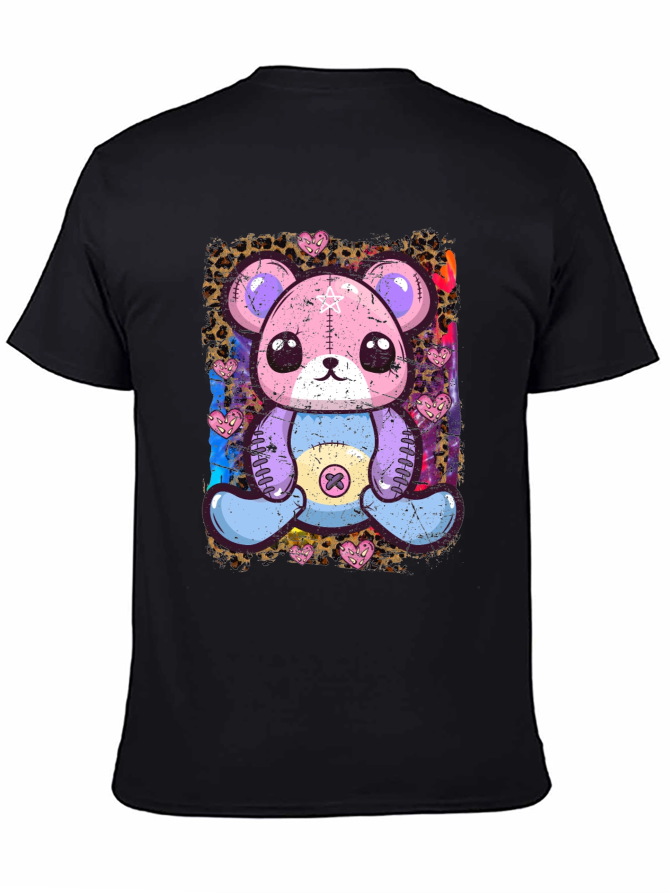 Cute Pastel Goth Teddy Bear Graphic T-Shirt