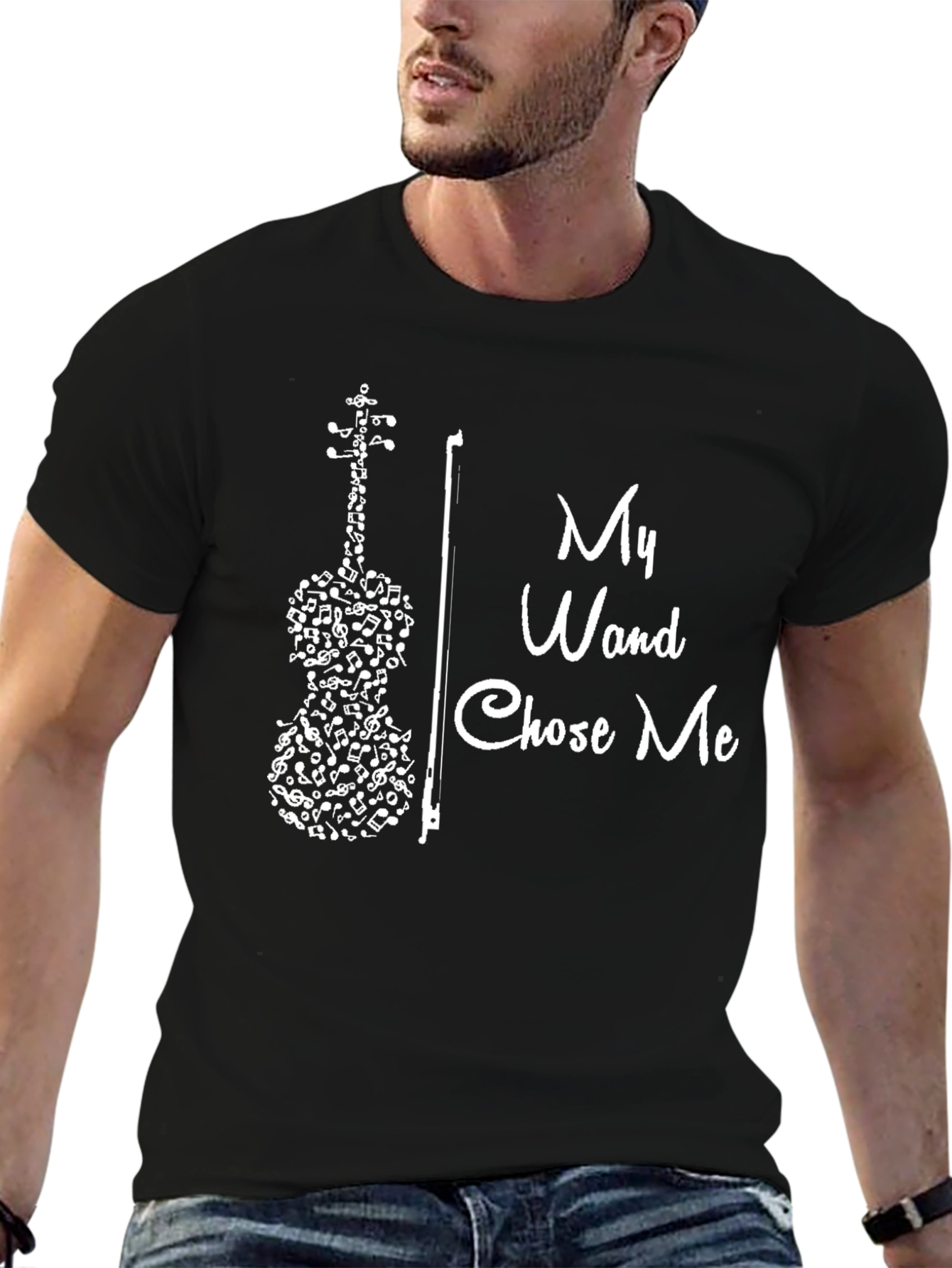 My Wand Chose Me Music Violin T-Shirt