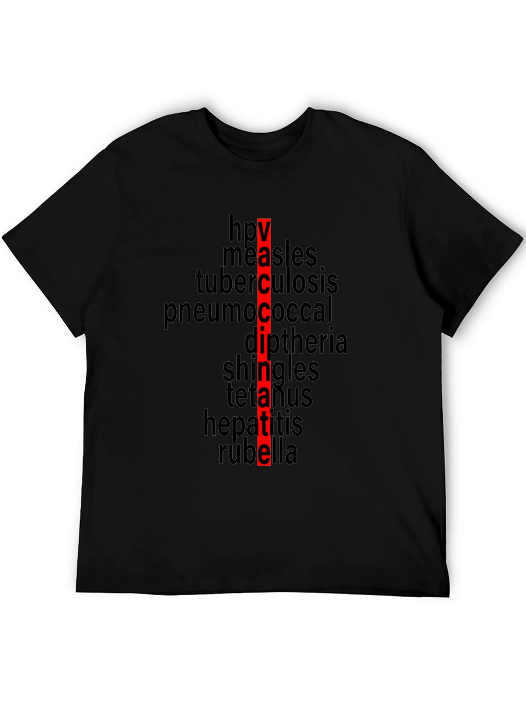Vaccinate! Black T-Shirt - Prevent Disease