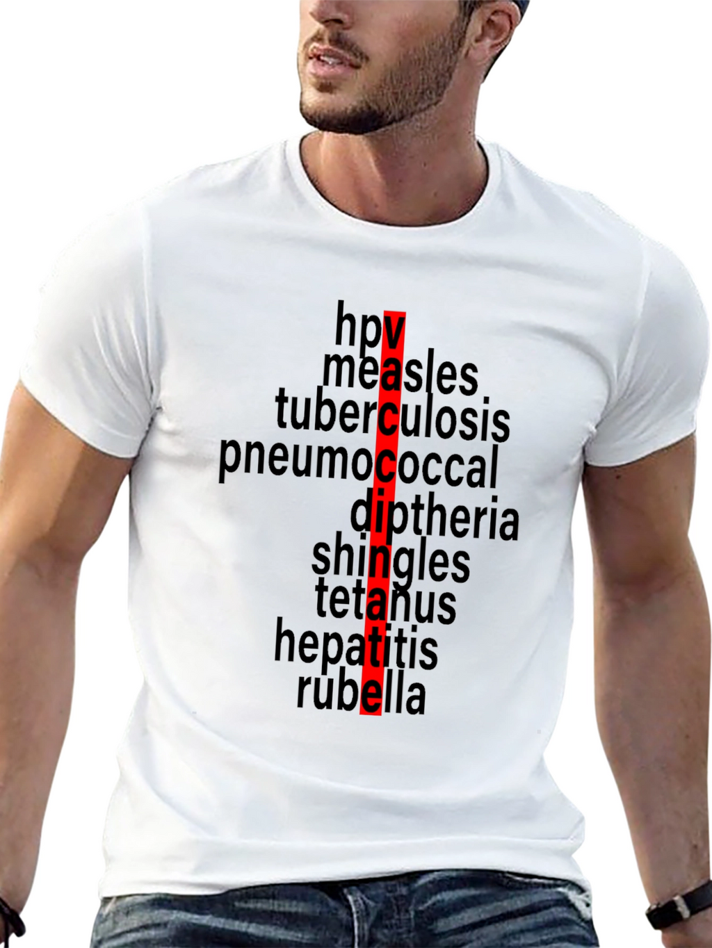 Vaccinate! Black T-Shirt - Prevent Disease