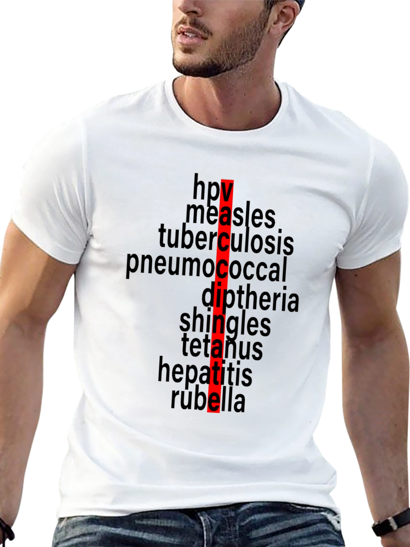 Vaccinate! Black T-Shirt - Prevent Disease