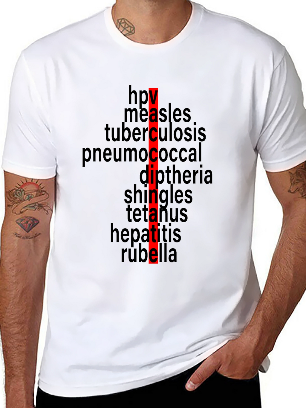 Vaccinate! Black T-Shirt - Prevent Disease