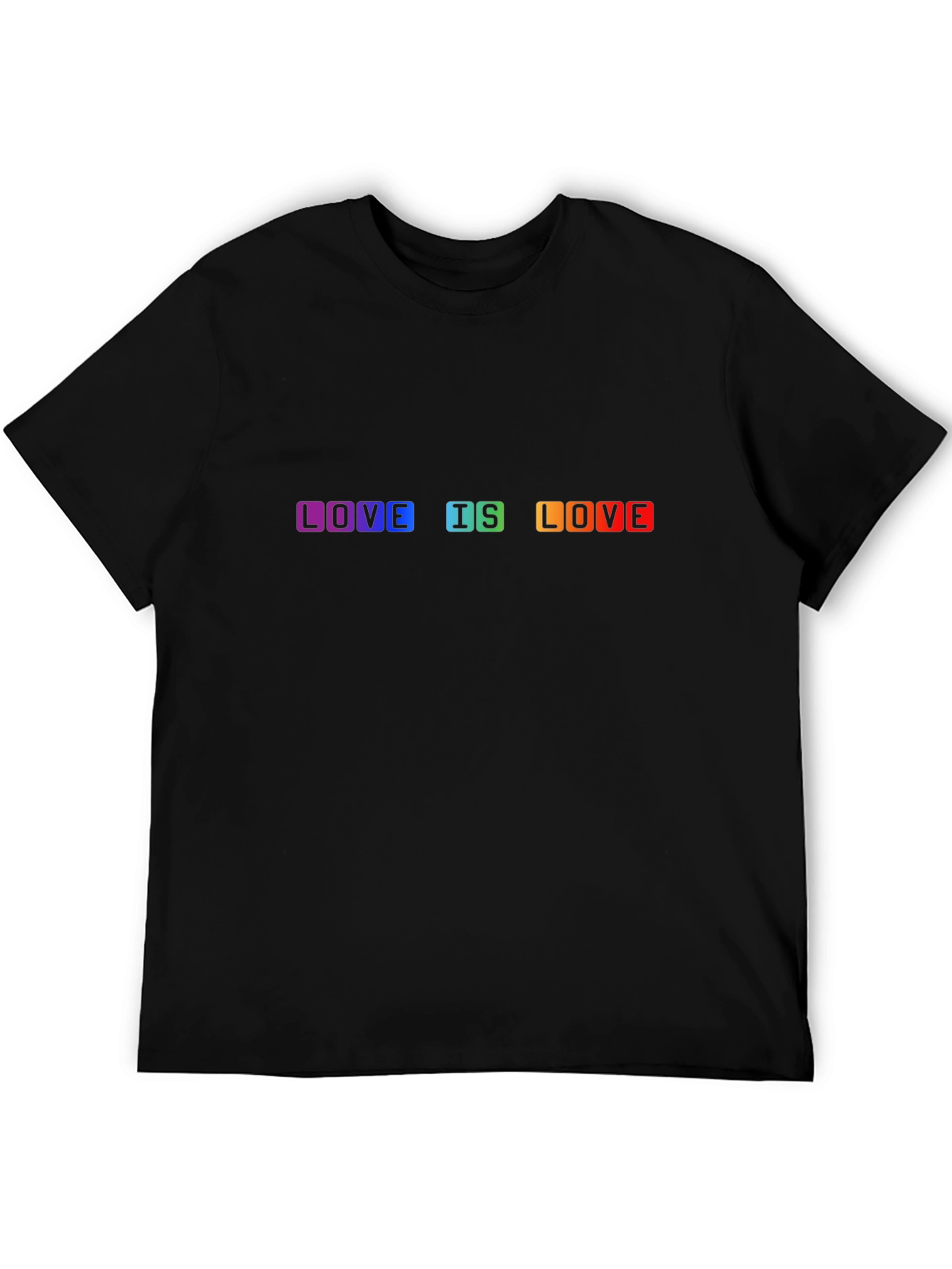 Love is Love LGBTQ+ Pride T-Shirt - Black