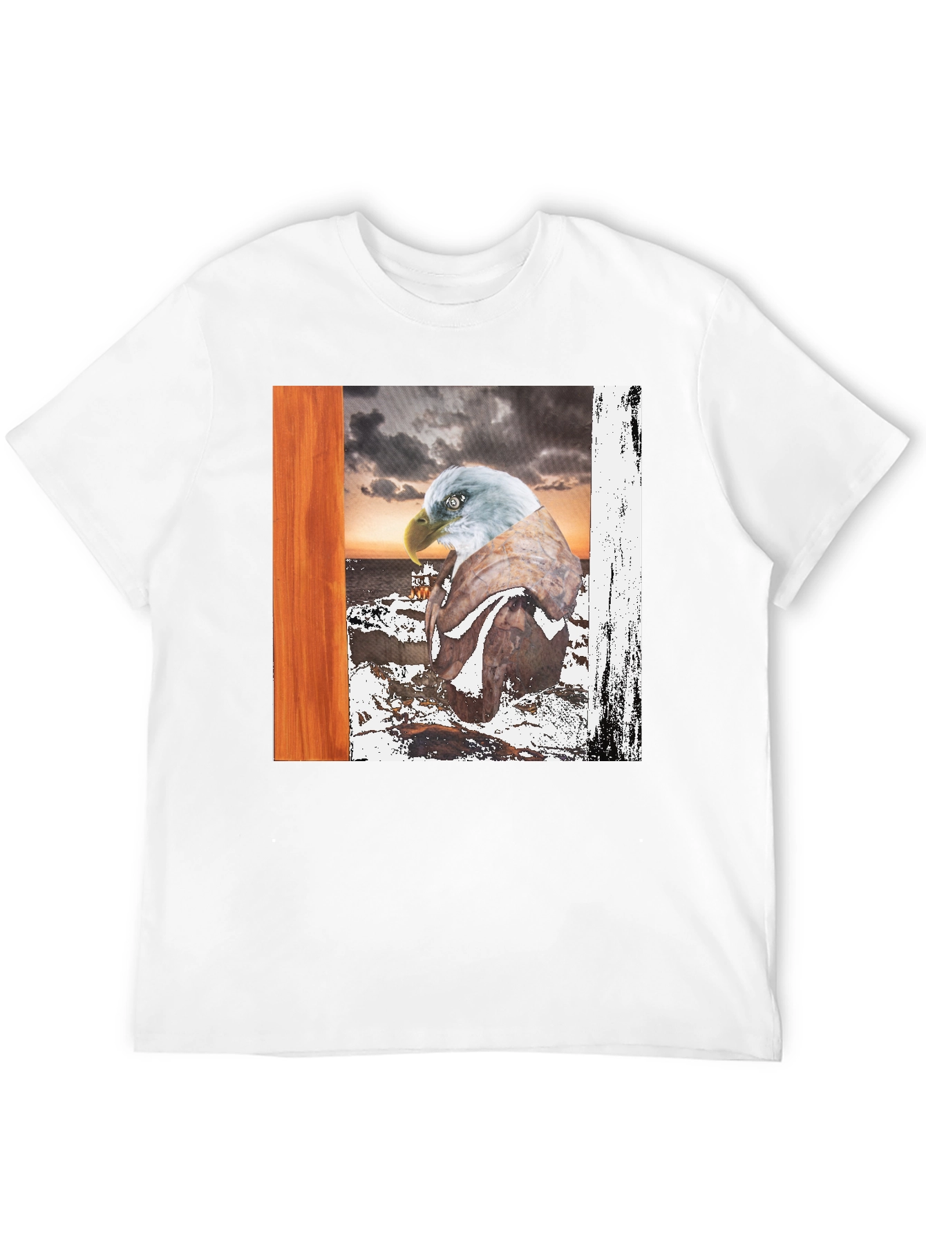 Eagle Graphic T-Shirt - Coastal Scene Tee