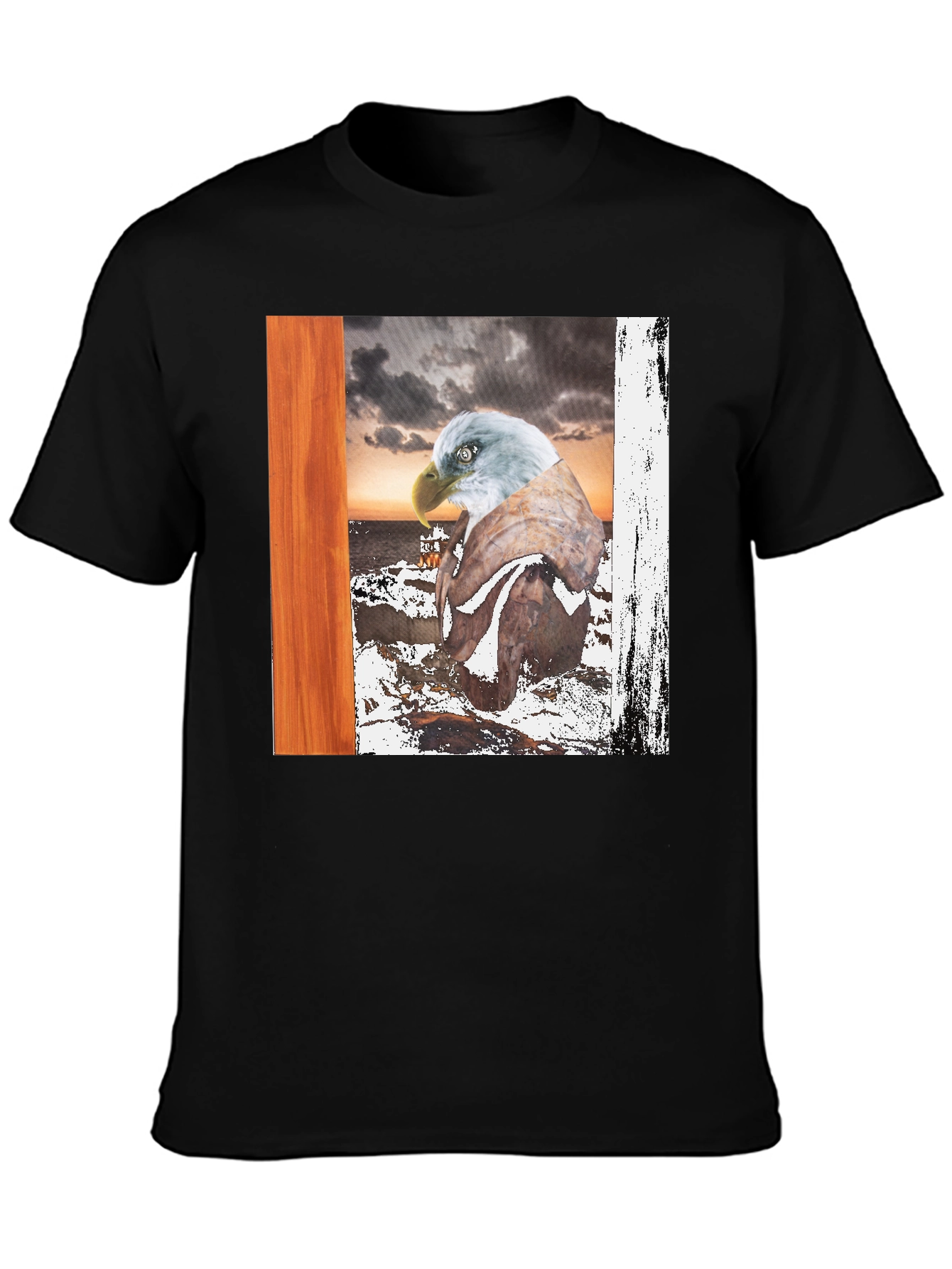 Eagle Graphic T-Shirt - Coastal Scene Tee