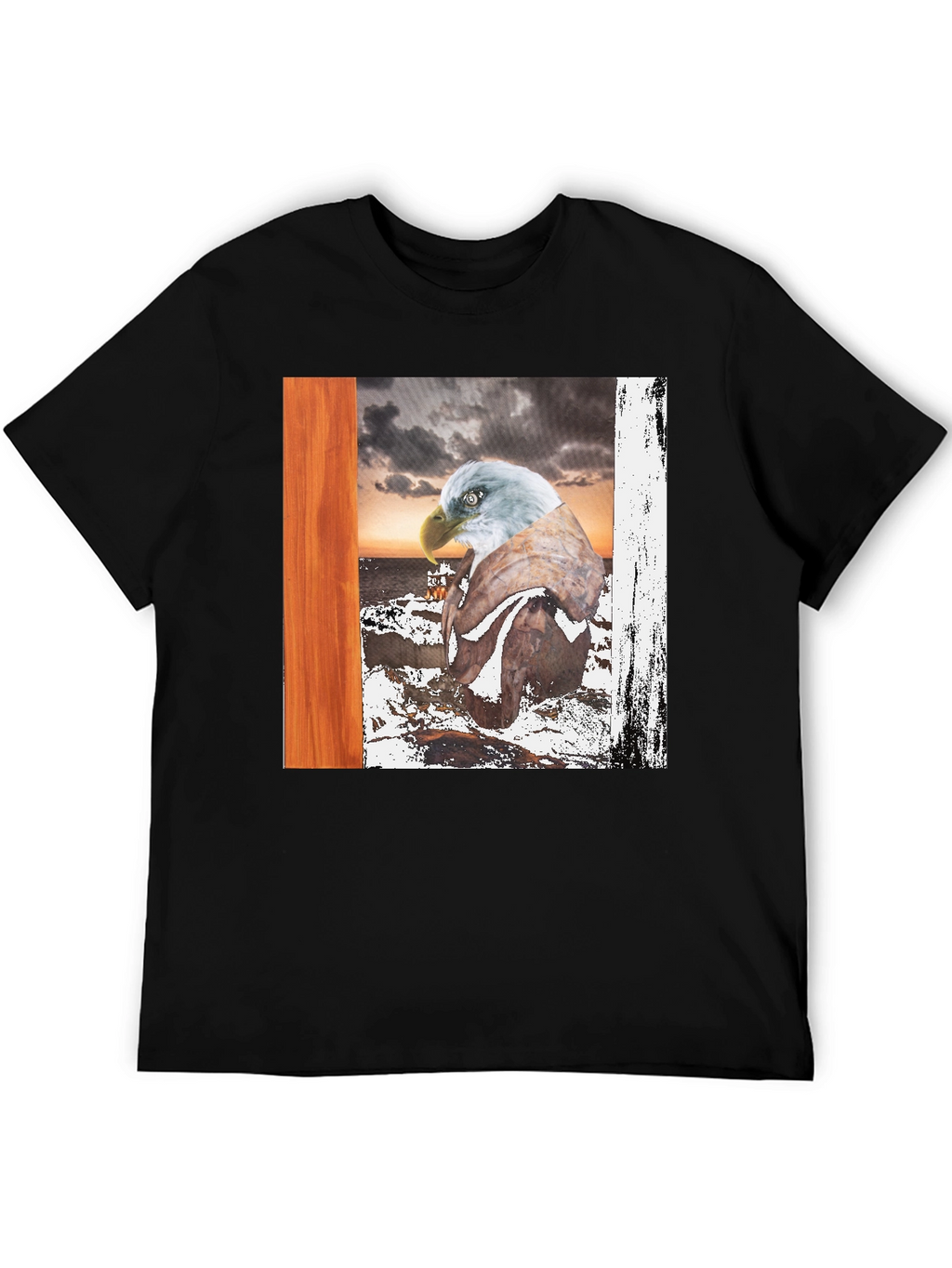Eagle Graphic T-Shirt - Coastal Scene Tee