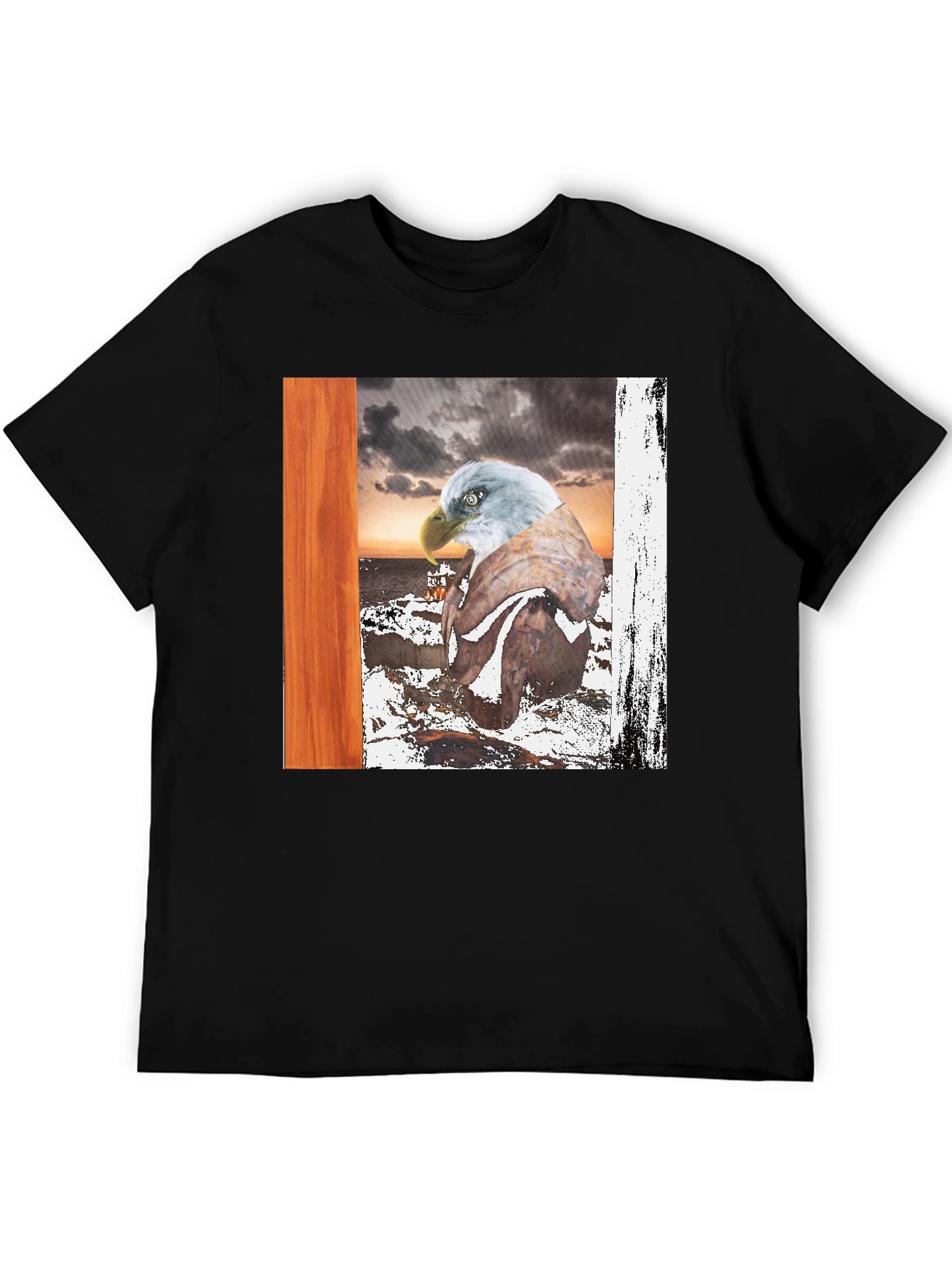 Eagle Graphic T-Shirt - Coastal Scene Tee