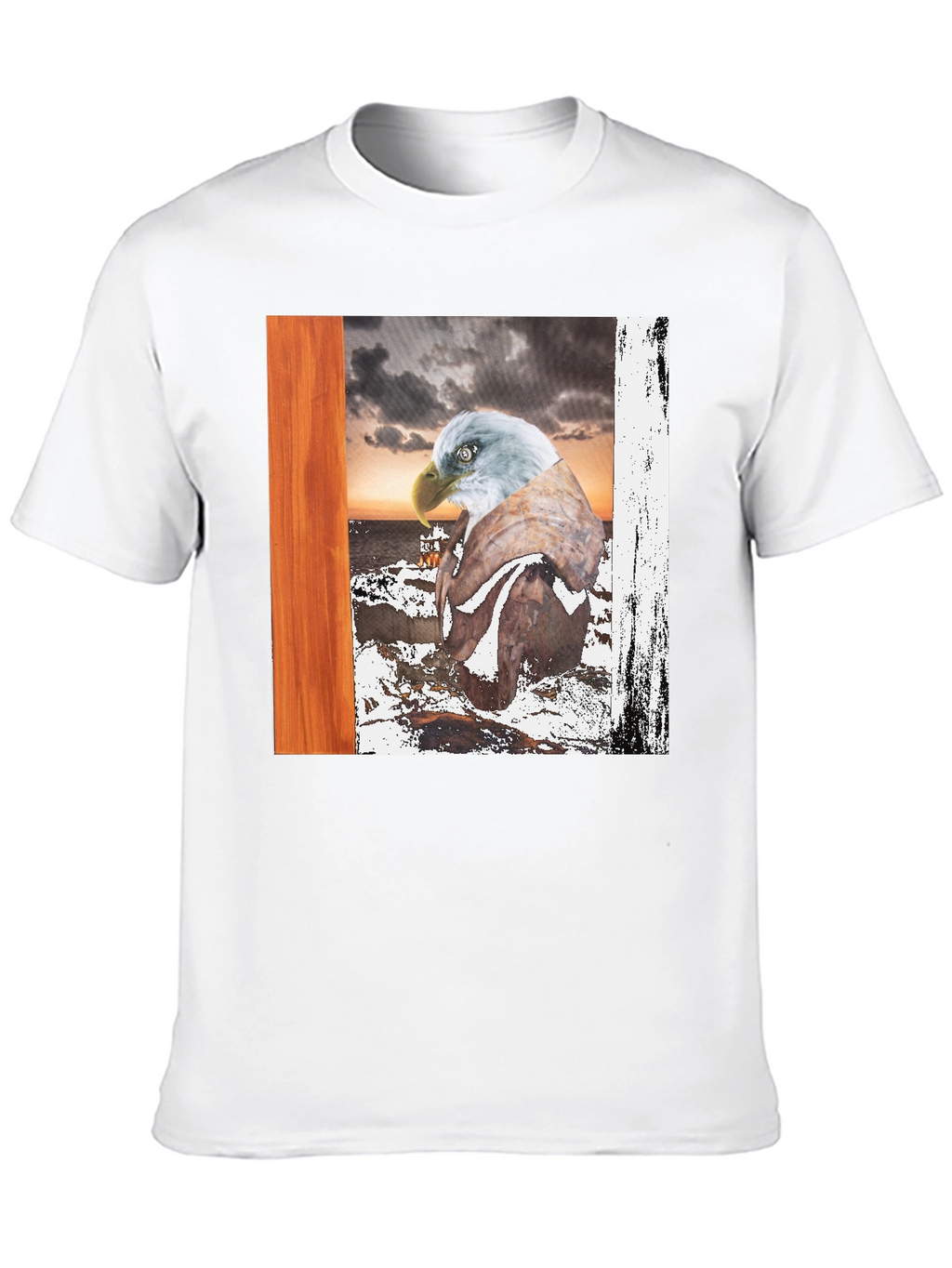 Eagle Graphic T-Shirt - Coastal Scene Tee