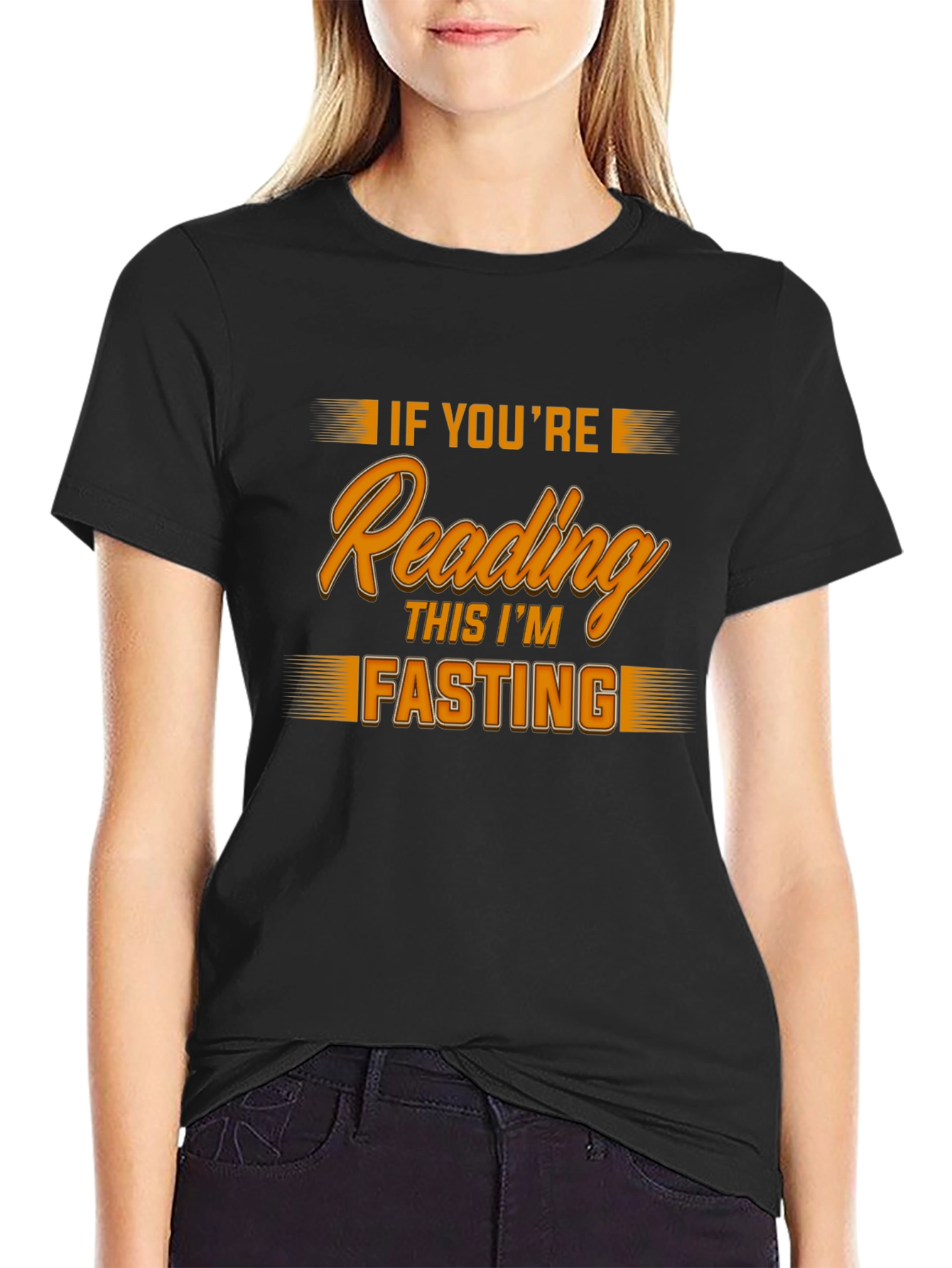 Funny Fasting T-Shirt - If Youre Reading This Im Fasting