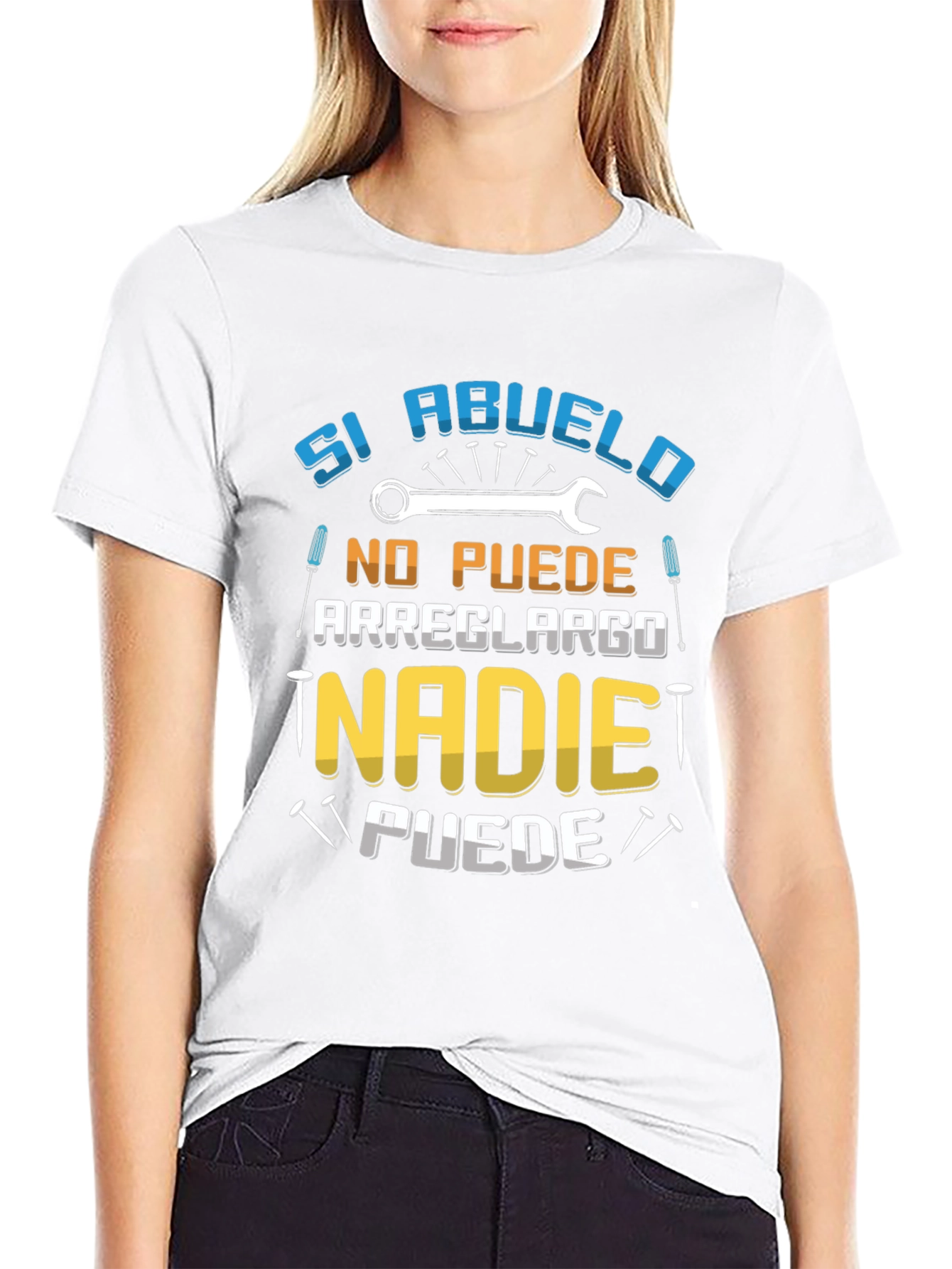 Si Abuelo Graphic Tee - Repairman Grandpa T-Shirt