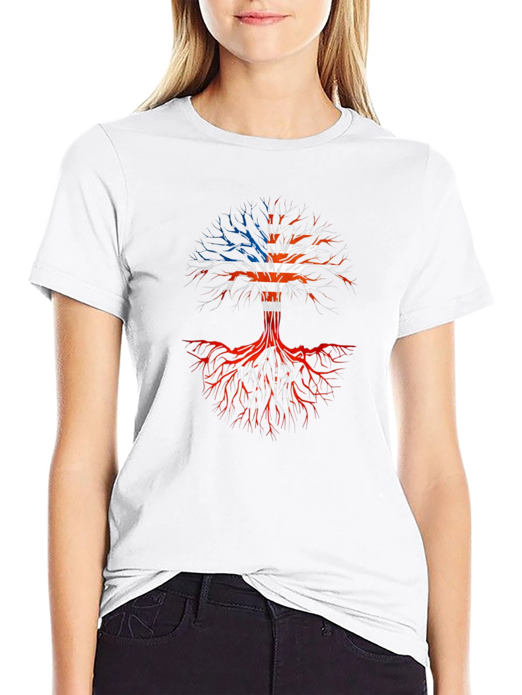 American Roots Tree Graphic T-Shirt