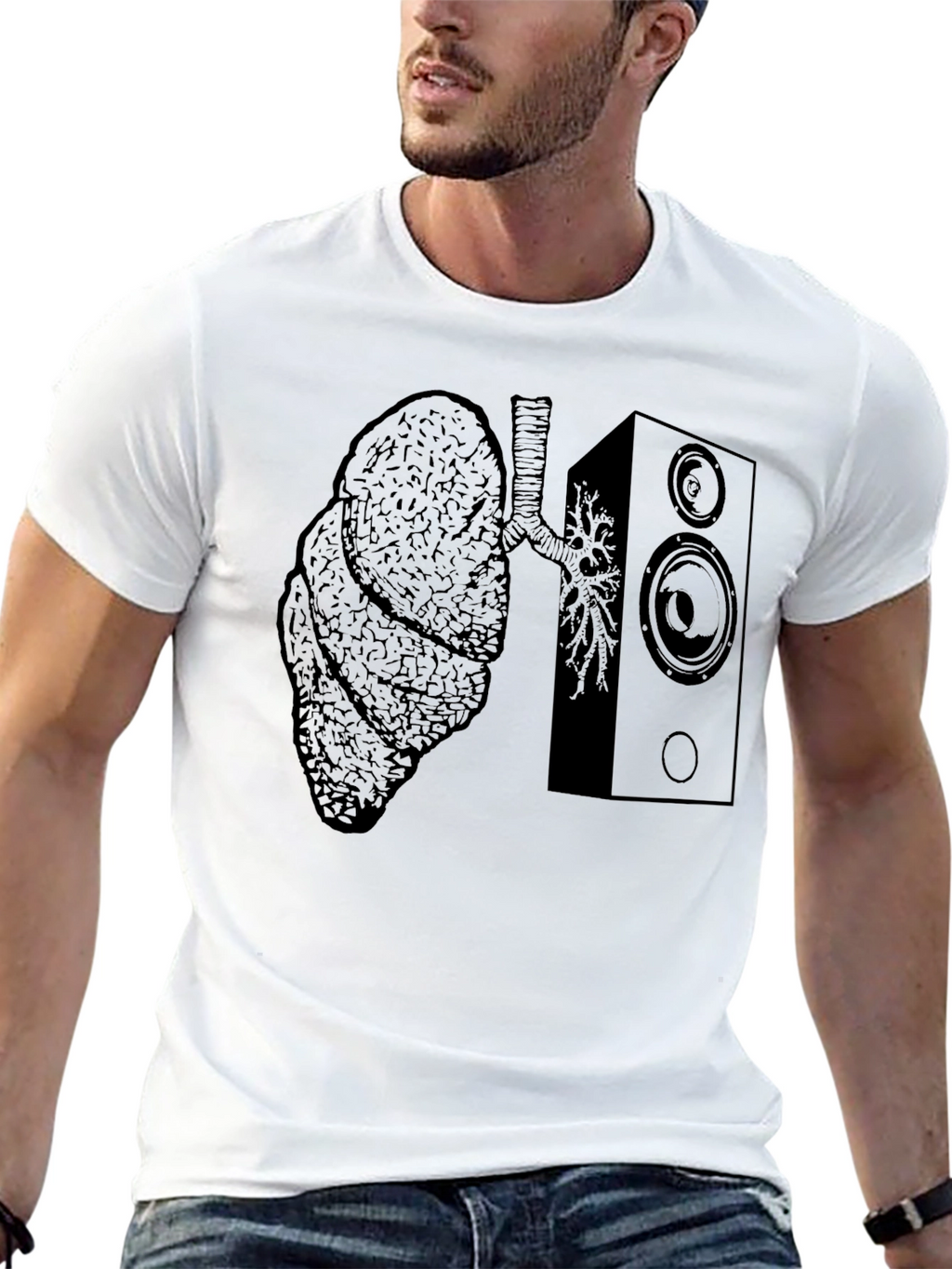Lungs and Loudspeaker Graphic Tee - Unisex