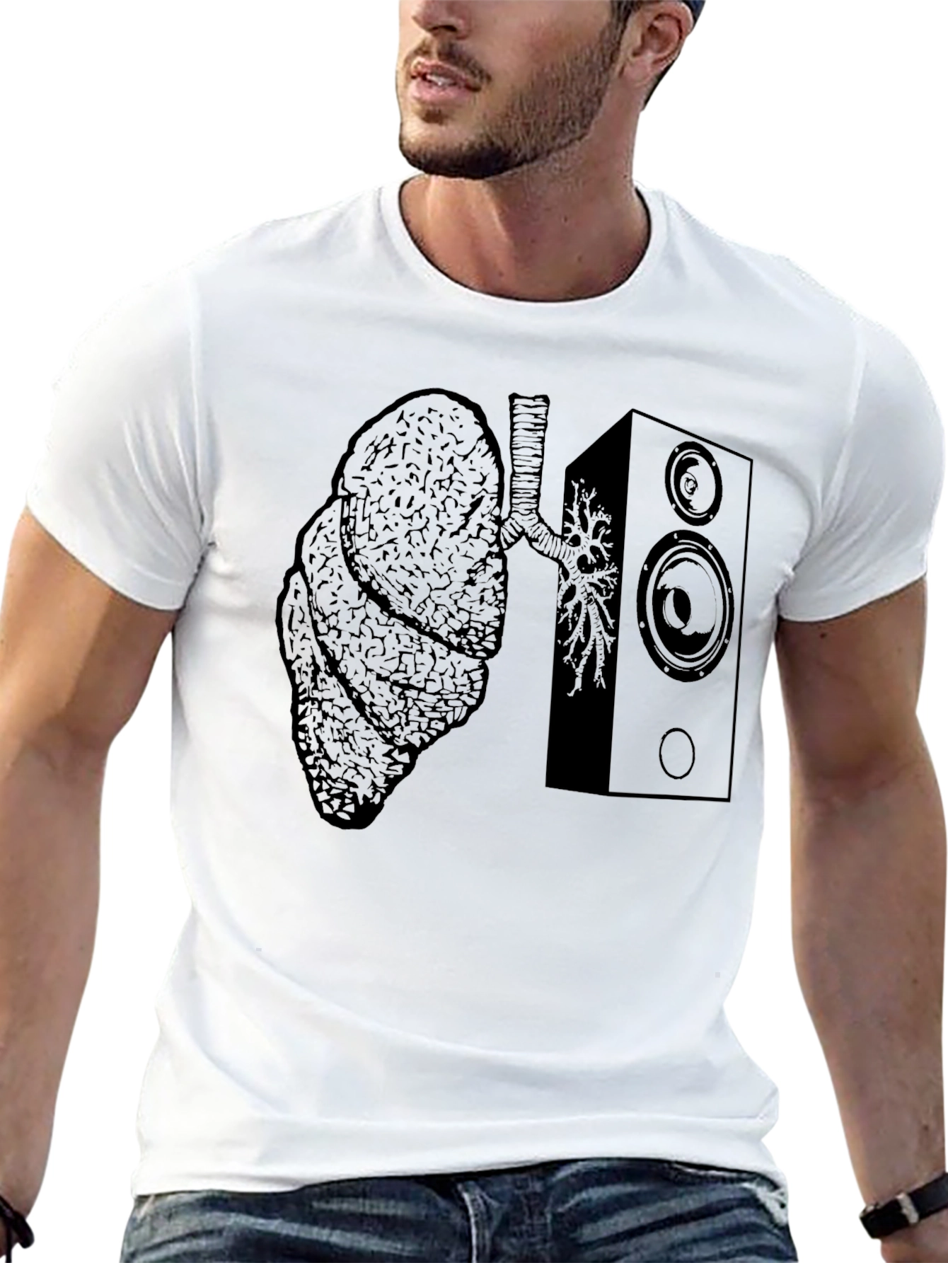 Lungs and Loudspeaker Graphic Tee - Unisex