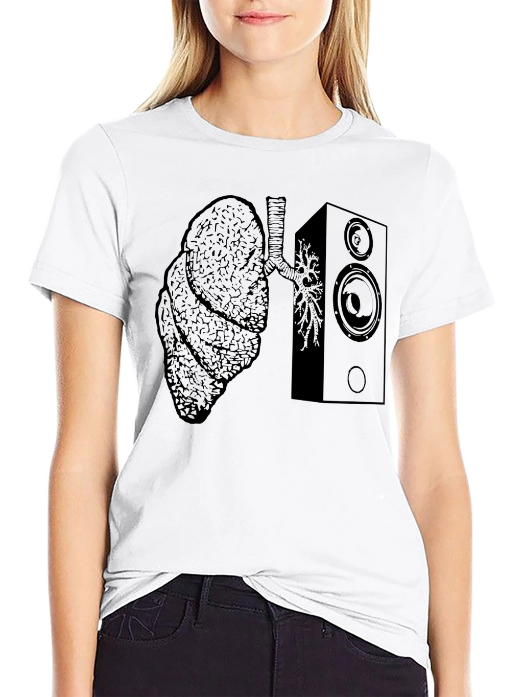 Lungs and Loudspeaker Graphic Tee - Unisex