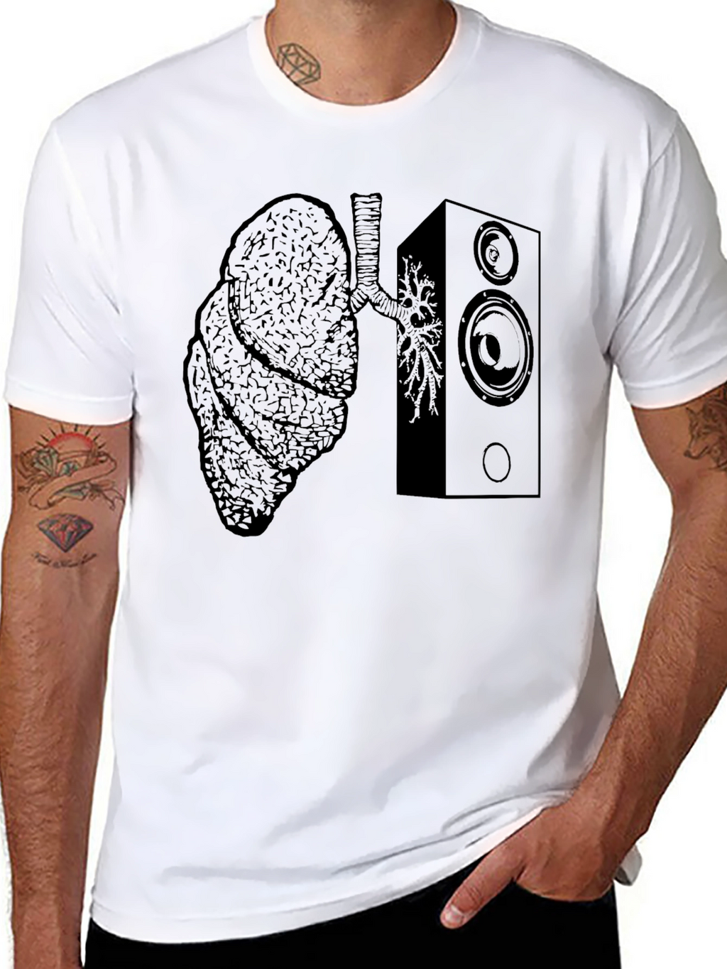 Lungs and Loudspeaker Graphic Tee - Unisex