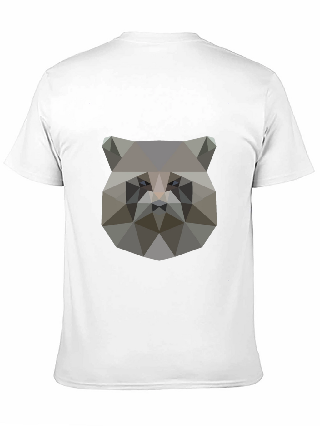 Geometric Raccoon Graphic Tee - Modern Style