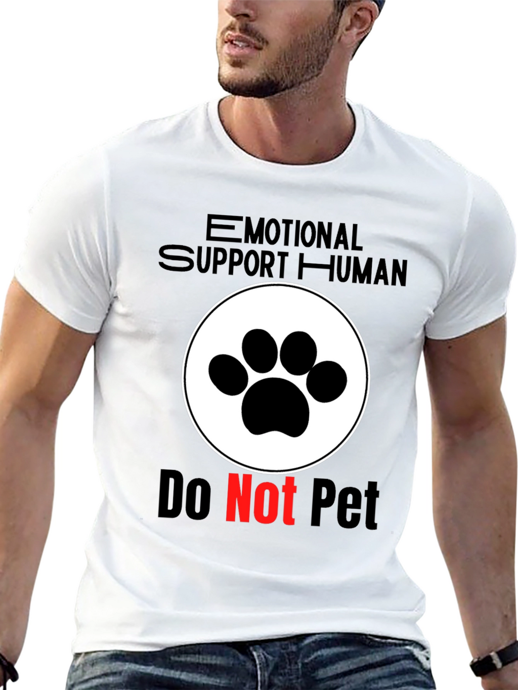 Emotional Support Human - Do Not Pet T-Shirt