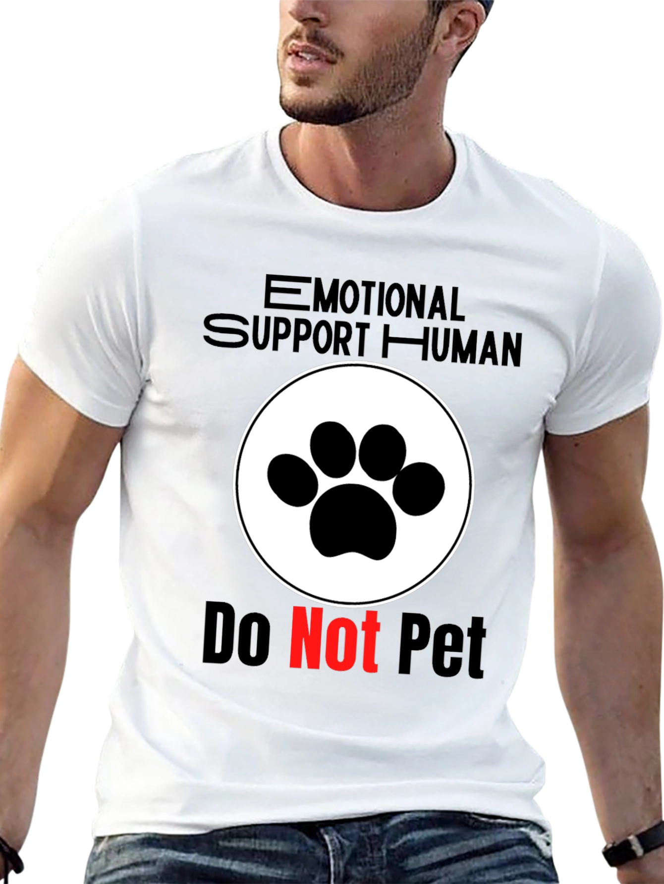 Emotional Support Human - Do Not Pet T-Shirt