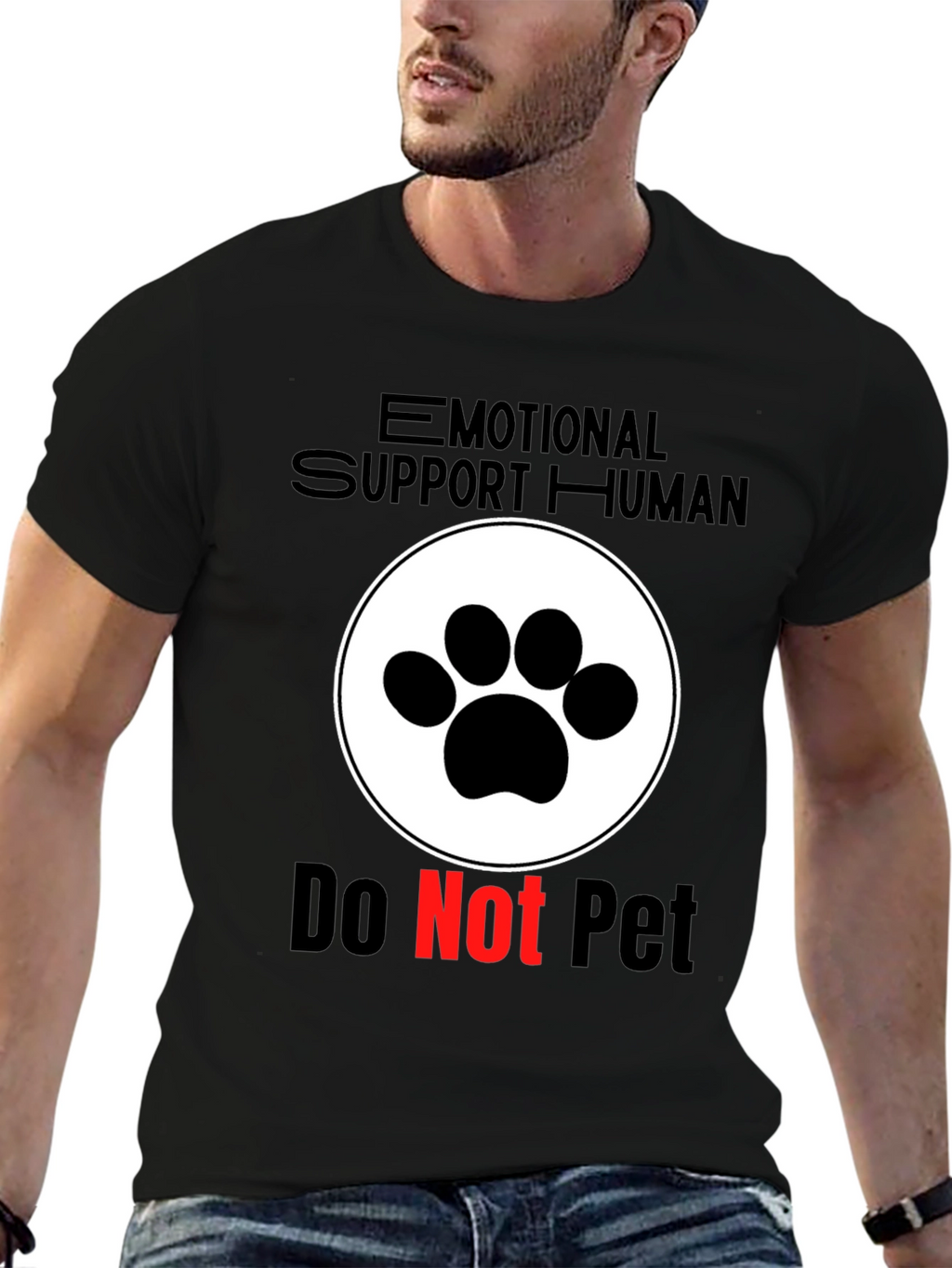 Emotional Support Human - Do Not Pet T-Shirt
