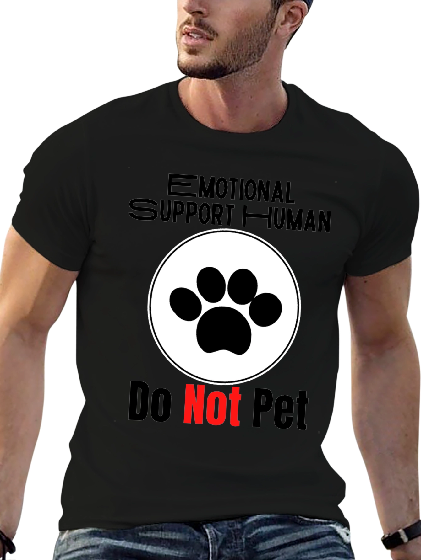 Emotional Support Human - Do Not Pet T-Shirt