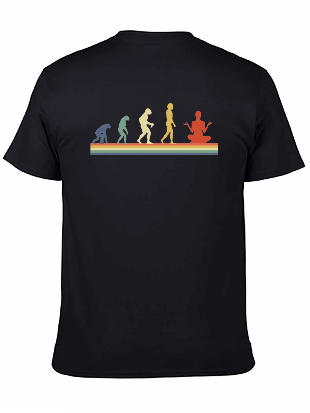 Evolution of Yoga Black T-Shirt