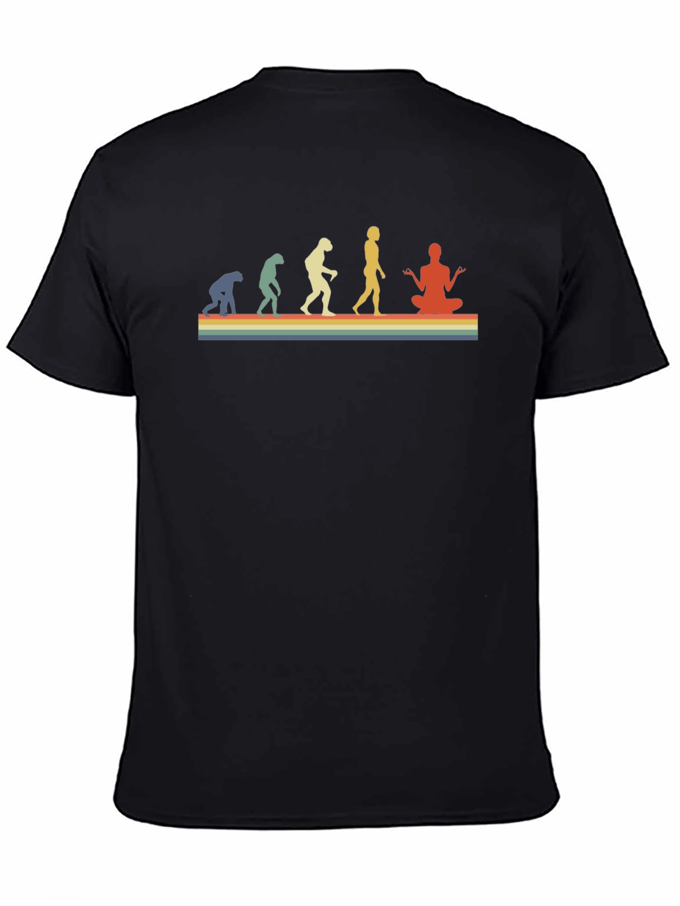 Evolution of Yoga Black T-Shirt
