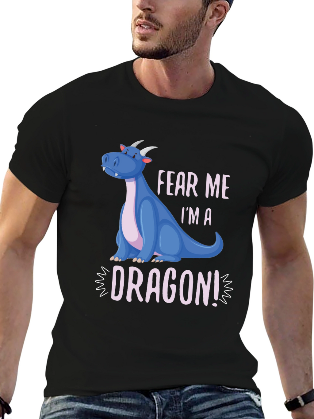 Fear Me Im A Dragon! Graphic Tee