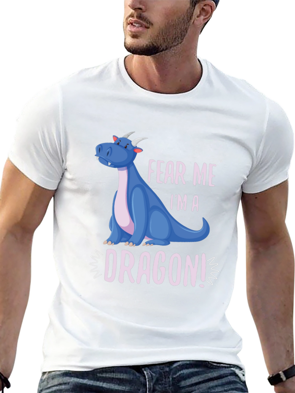 Fear Me Im A Dragon! Graphic Tee