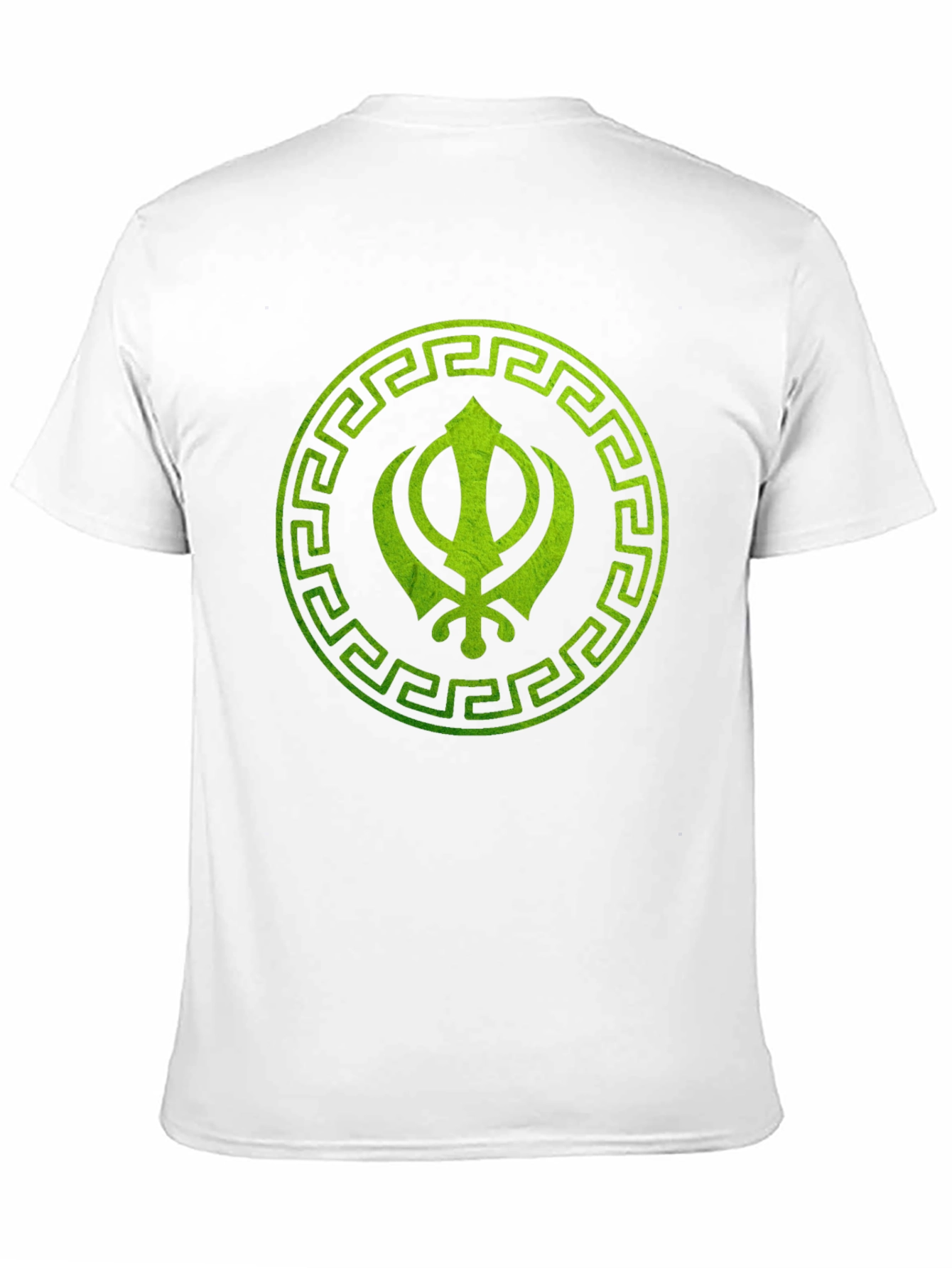 Sikh Symbol Printed Black T-Shirt
