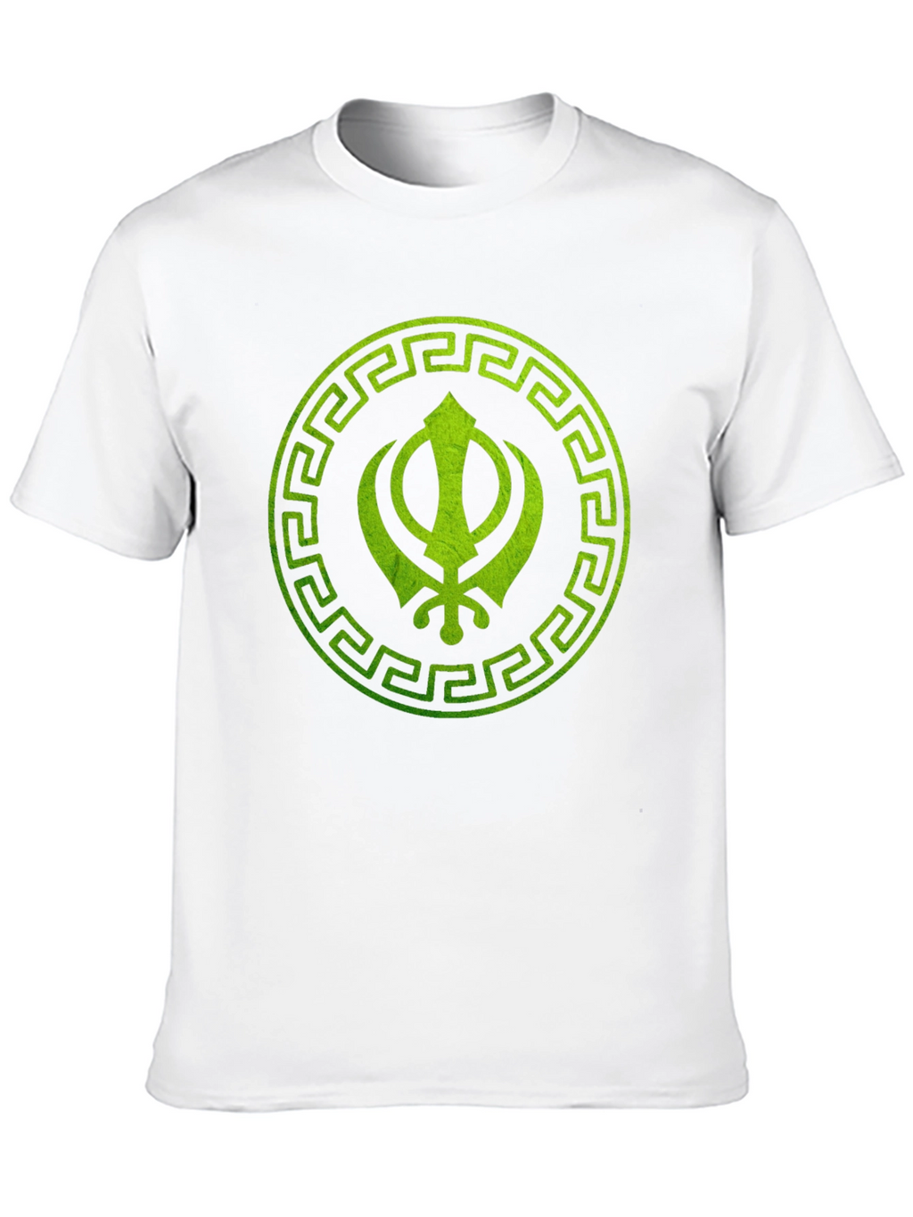 Sikh Symbol Printed Black T-Shirt