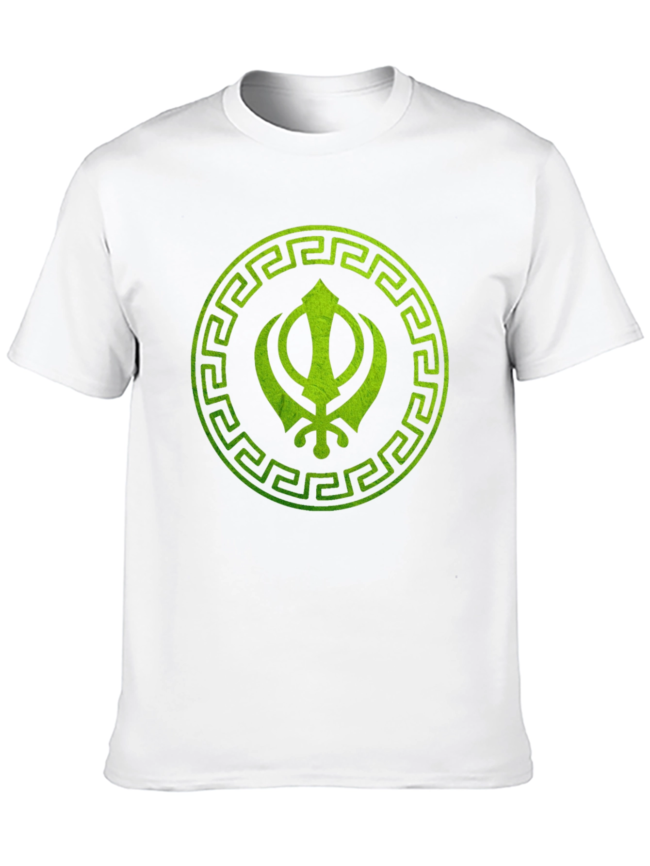 Sikh Symbol Printed Black T-Shirt