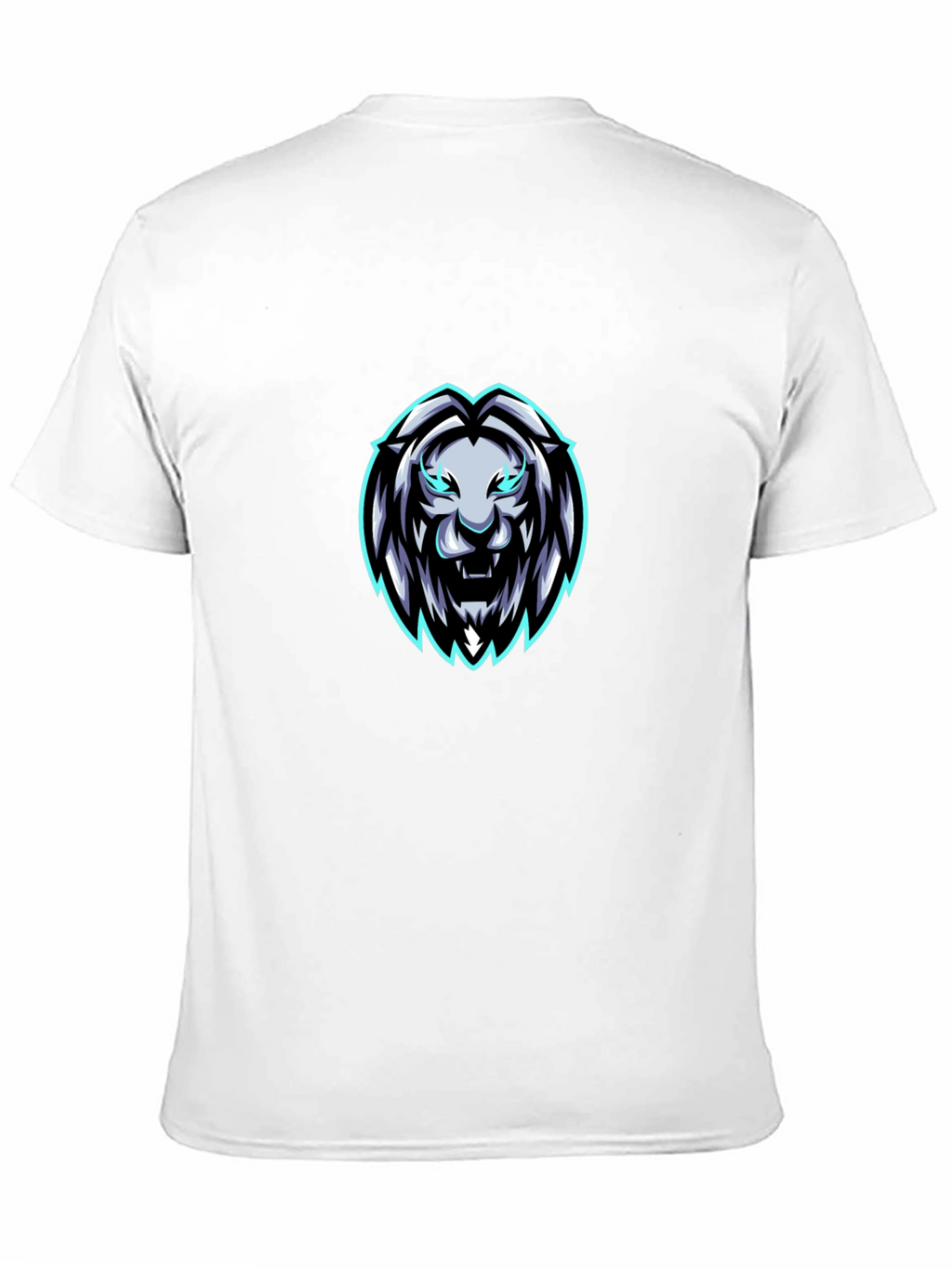 Mens Black Lion Graphic T-Shirt