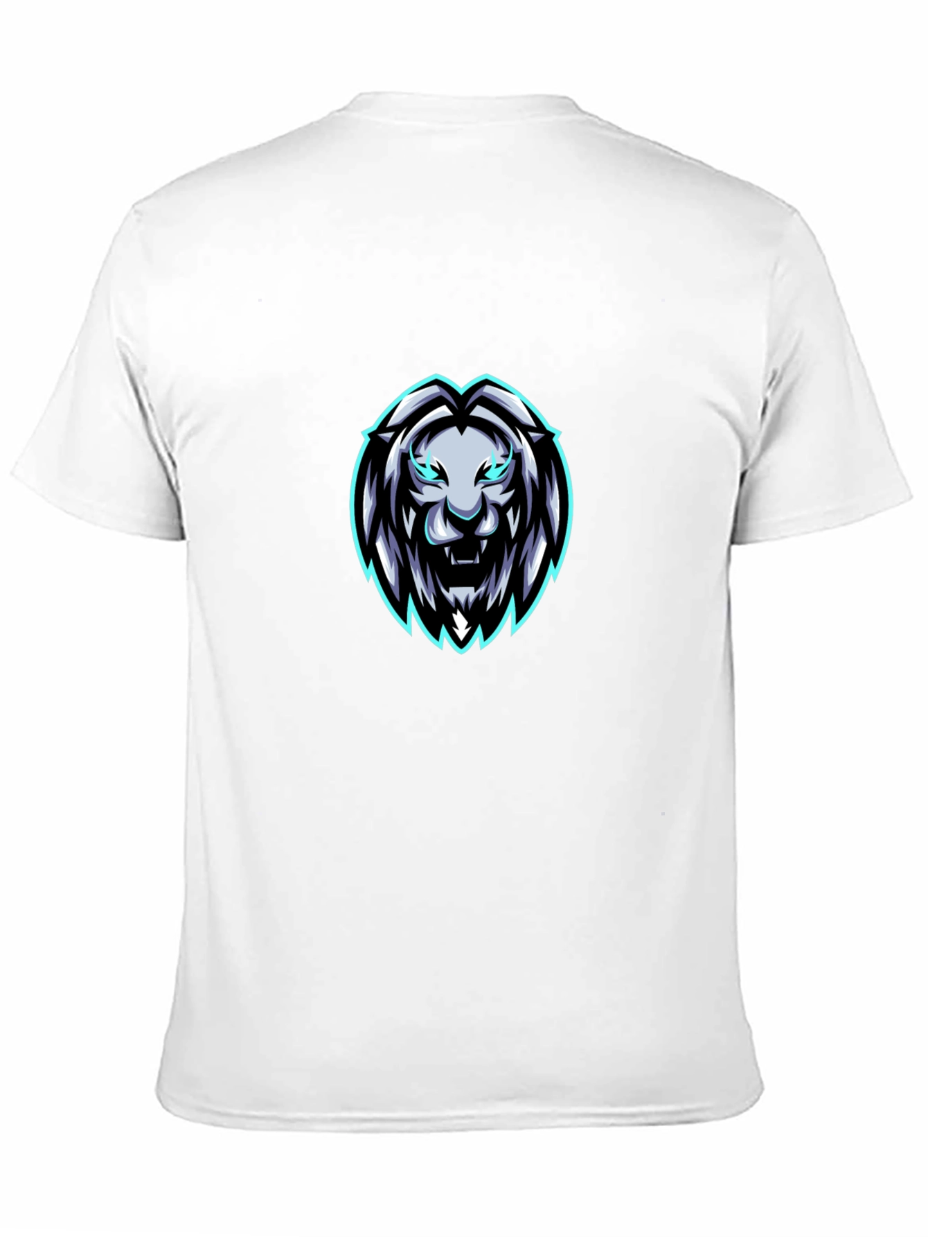 Mens Black Lion Graphic T-Shirt