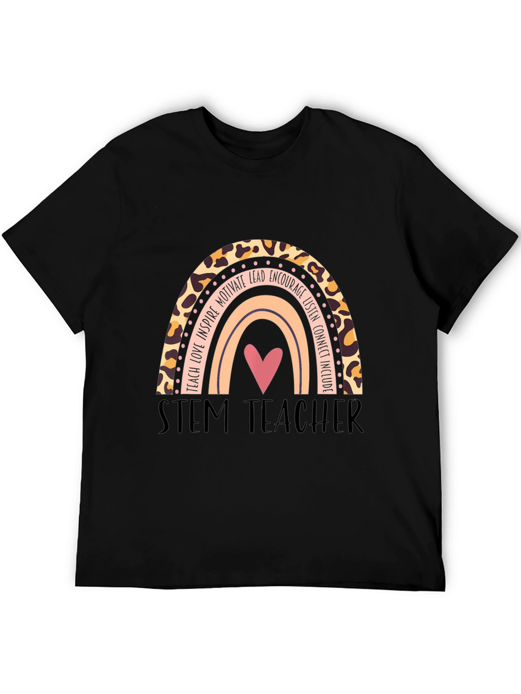 STEM Teacher Rainbow Graphic T-Shirt