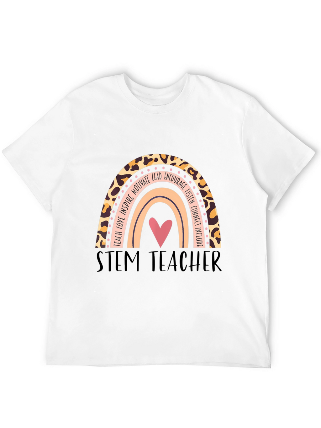STEM Teacher Rainbow Graphic T-Shirt