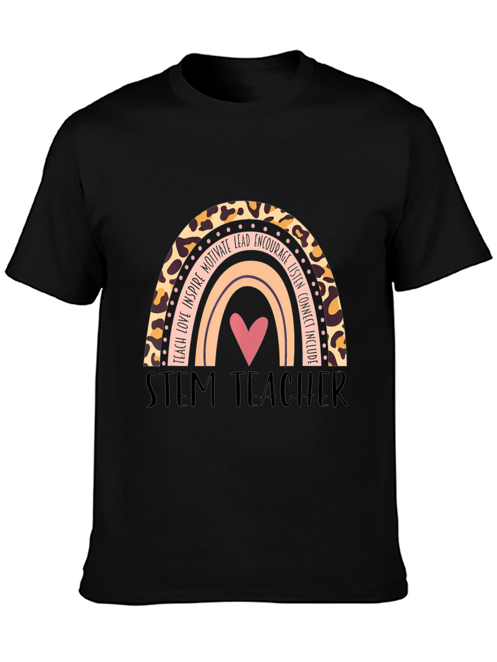 STEM Teacher Rainbow Graphic T-Shirt