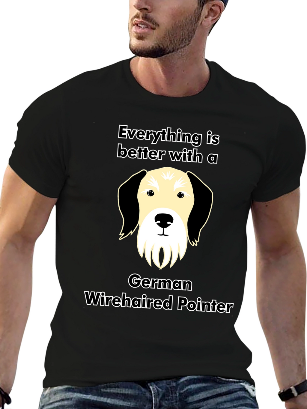 German Wirehaired Pointer Dog T-Shirt