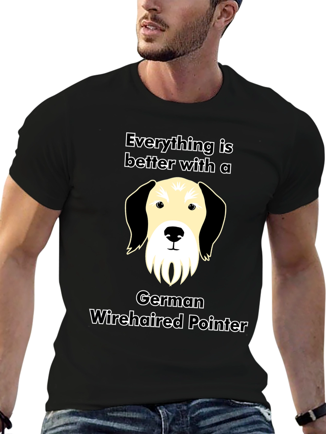 German Wirehaired Pointer Dog T-Shirt