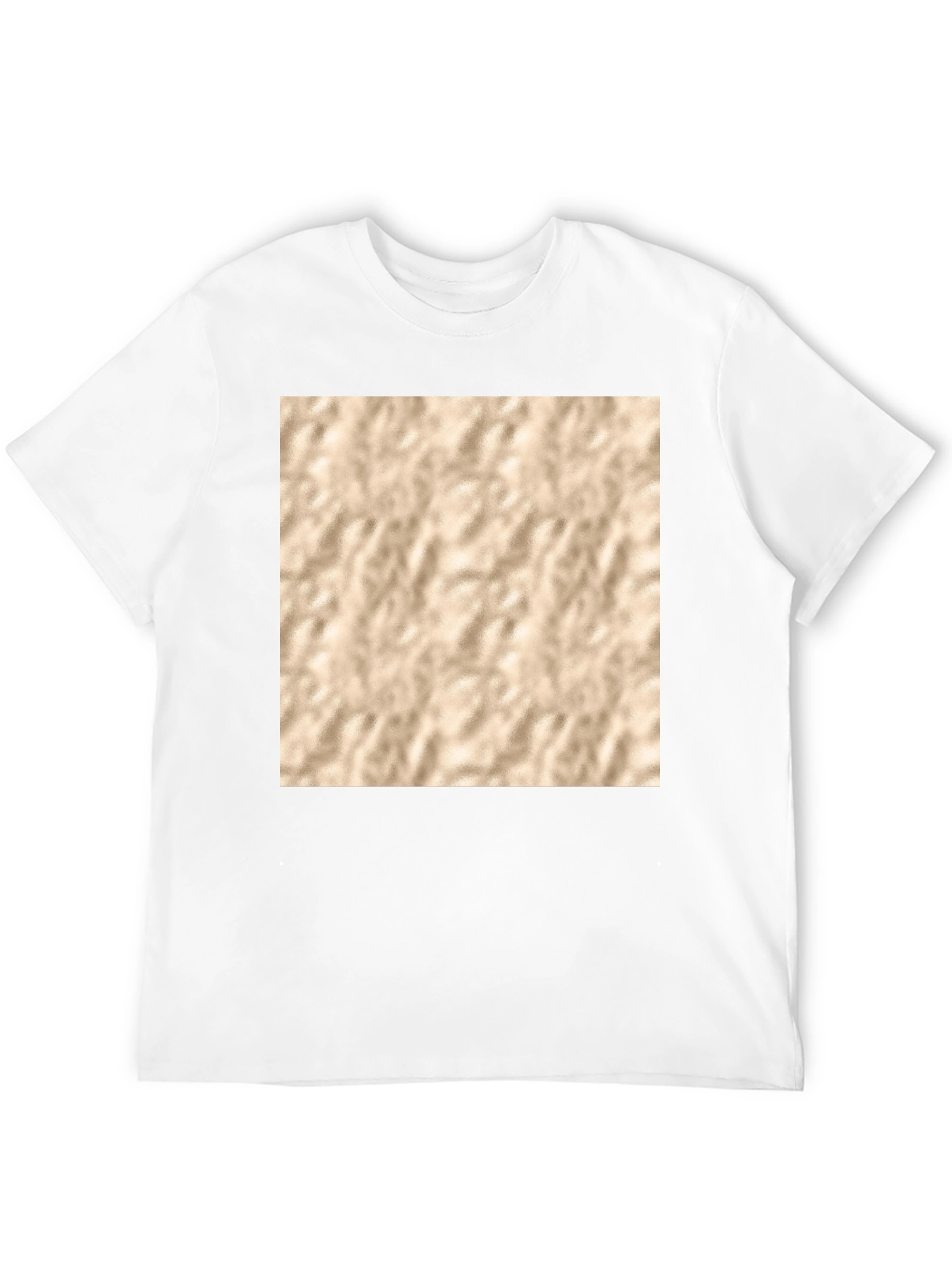 Abstract Texture Print Black T-Shirt
