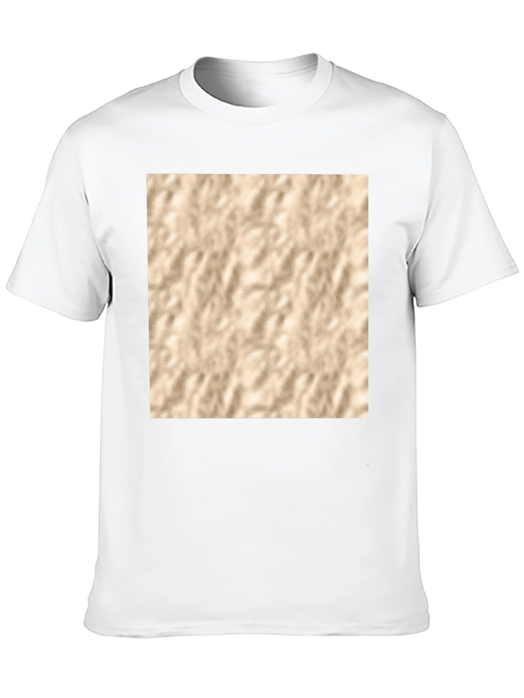 Abstract Texture Print Black T-Shirt