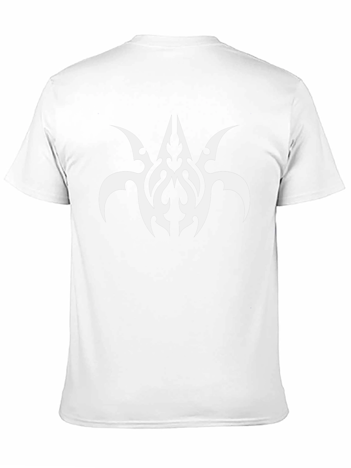 Black T-Shirt with Abstract White Graphic