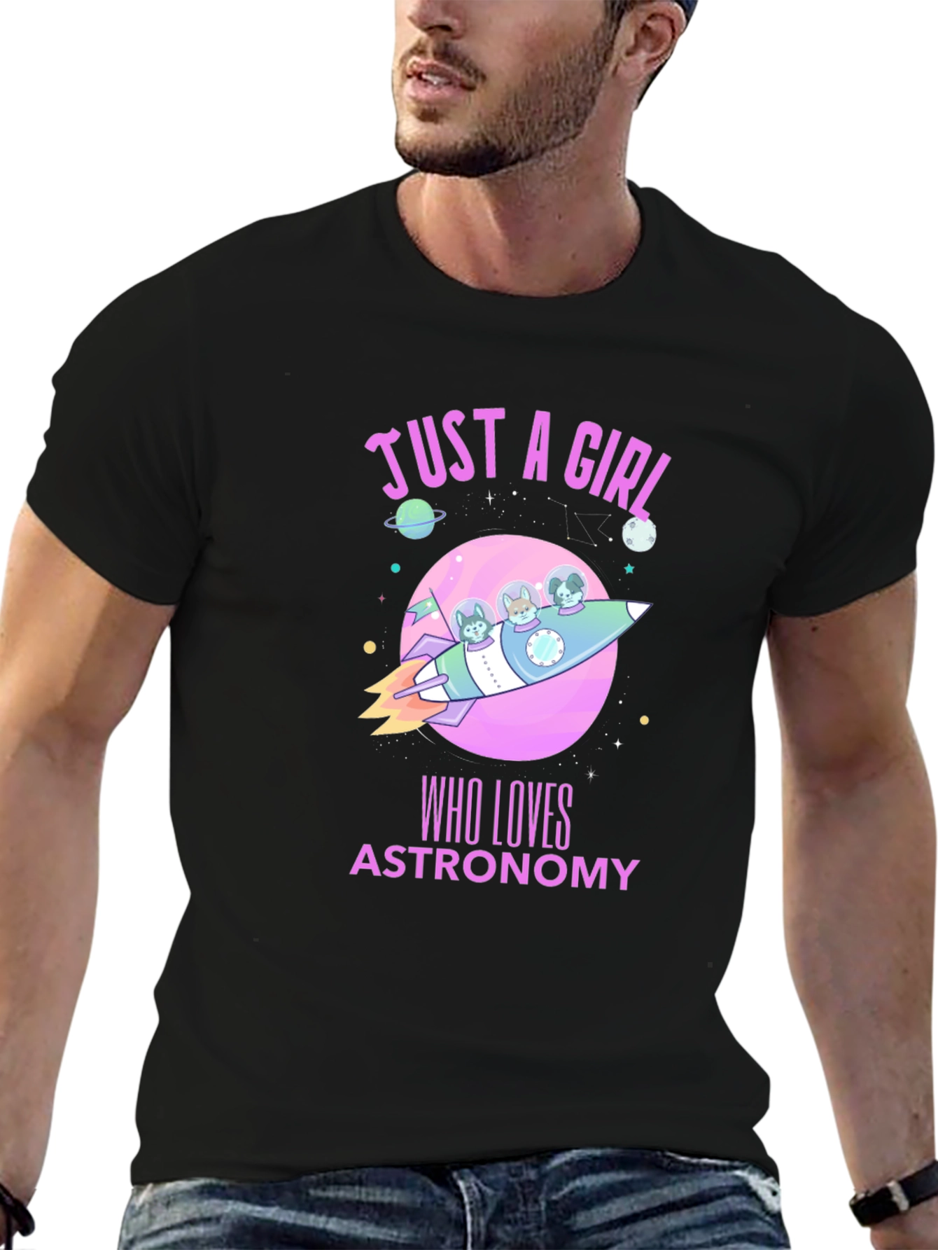 Astronomy Lover T-Shirt - Just a Girl