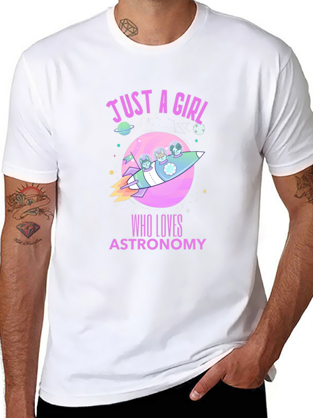 Astronomy Lover T-Shirt - Just a Girl