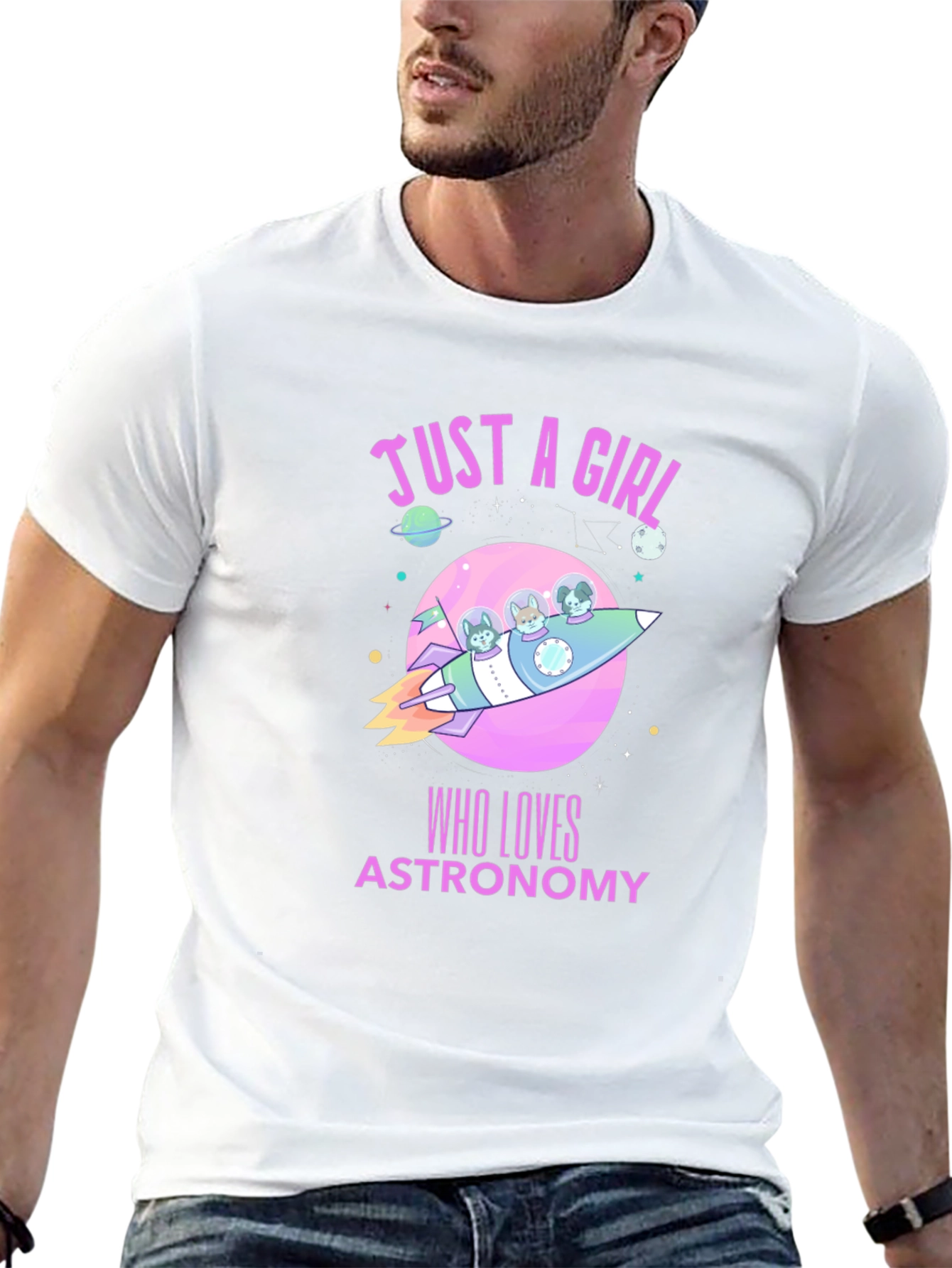 Astronomy Lover T-Shirt - Just a Girl