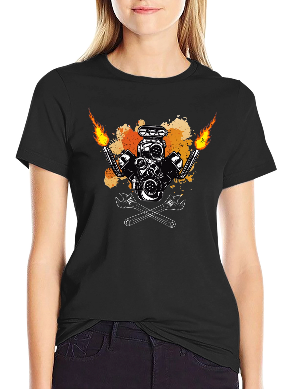 Flame Engine Tee
